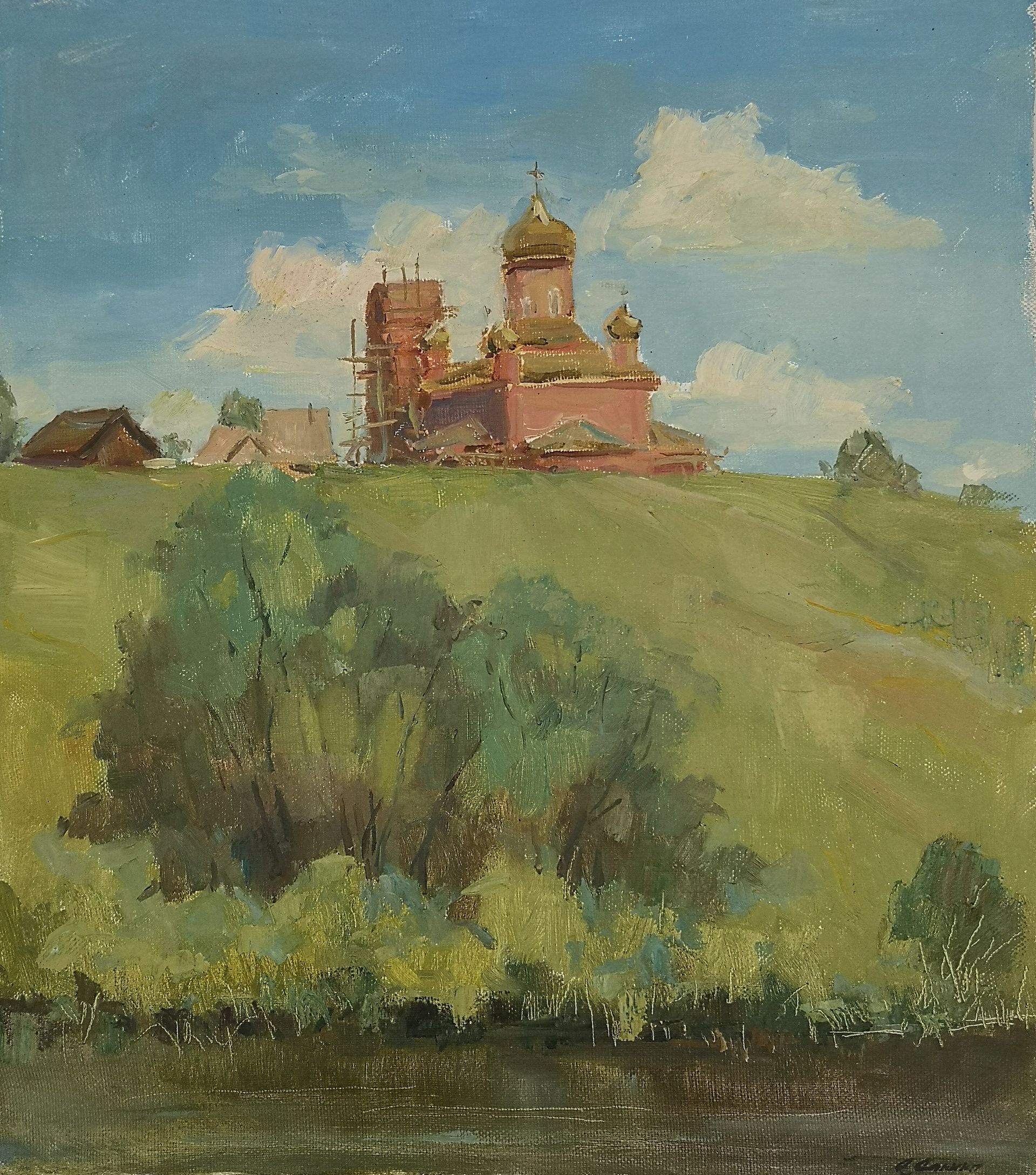Елена Санина (Картина, живопись - 
                  40 x 45 см) Середина лета