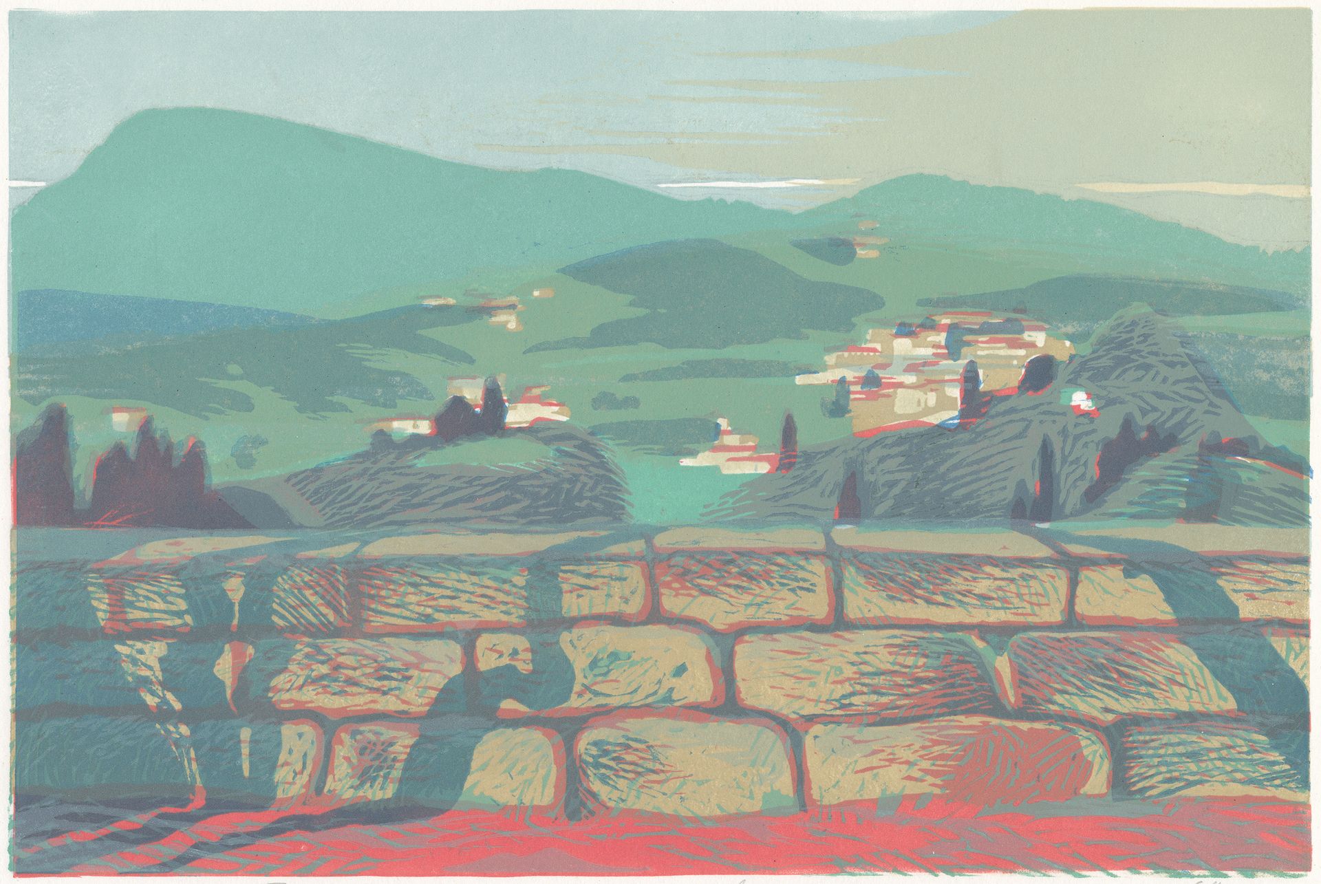 Евгения Крутова (Графика печатная - 
                  60 x 40 см) Тоскана