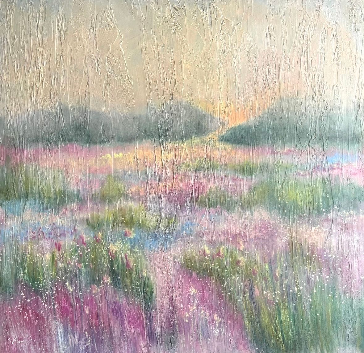 Ирина Нуждина (Картина, живопись - 
                  100 x 100 см) Равновесие утра