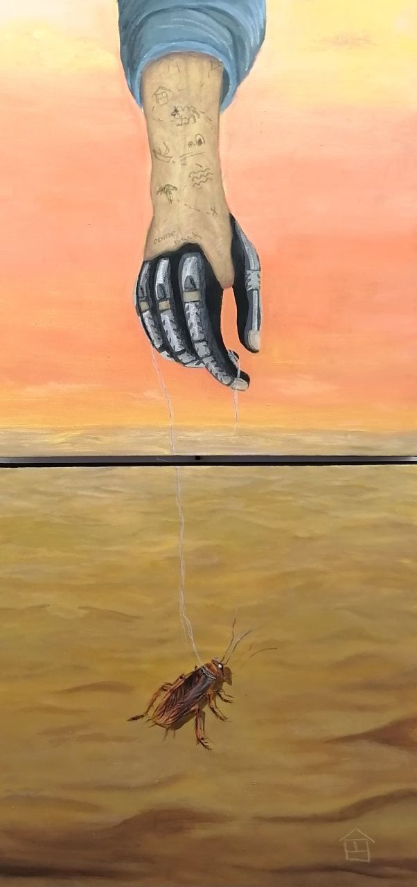 Анна Коноплева (Картина, живопись - 
                  60 x 120 см) Диптих "Кукарача"