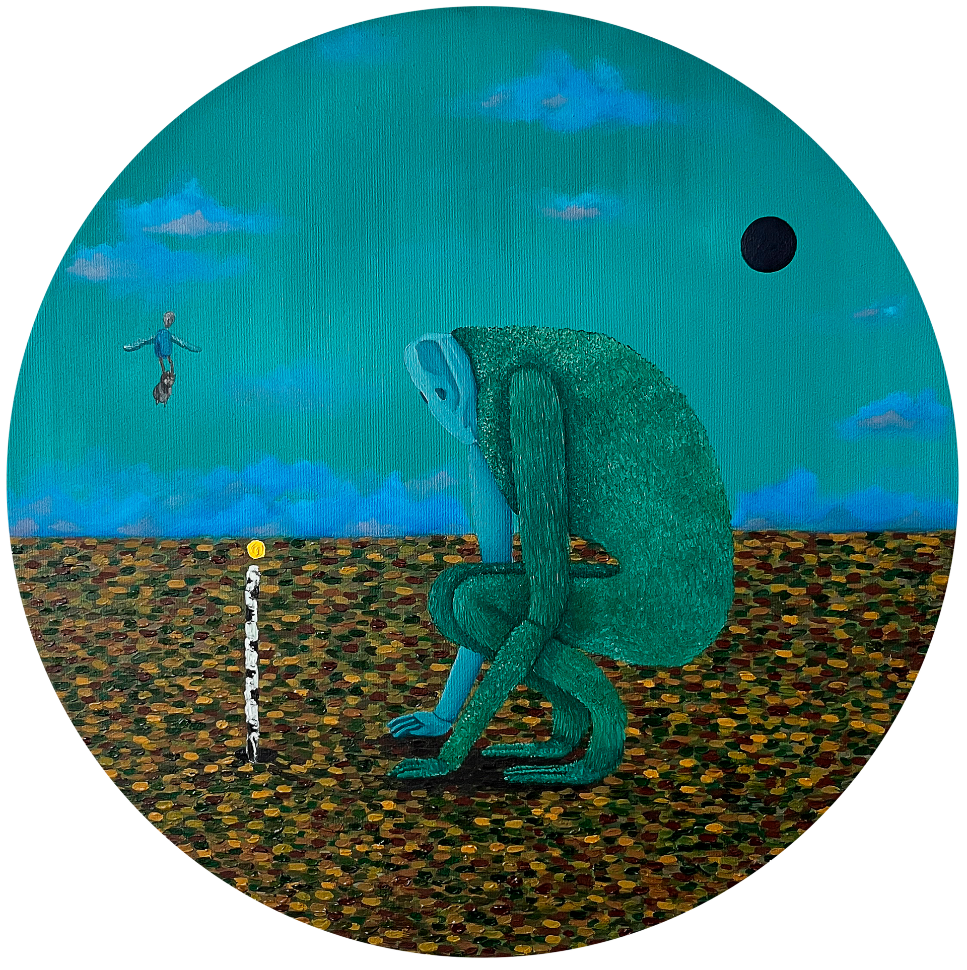 Леша Мелки (Картина, живопись - 
                  50 x 50 см) Не отчаивайся