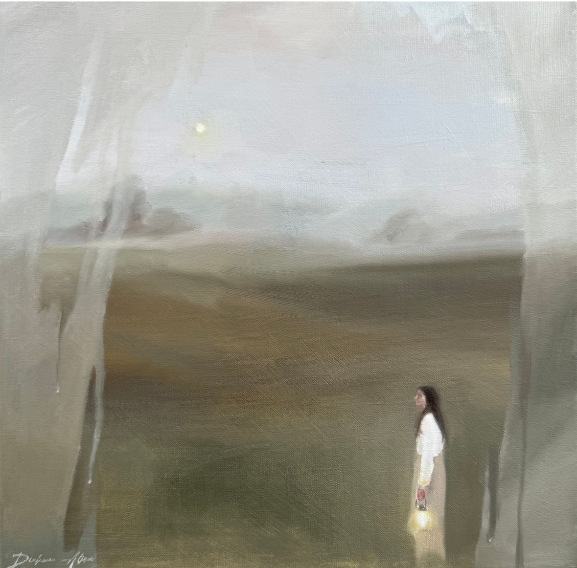 Алиса Дьякова (Картина, живопись - 
                  40 x 40 см) Внутренний свет