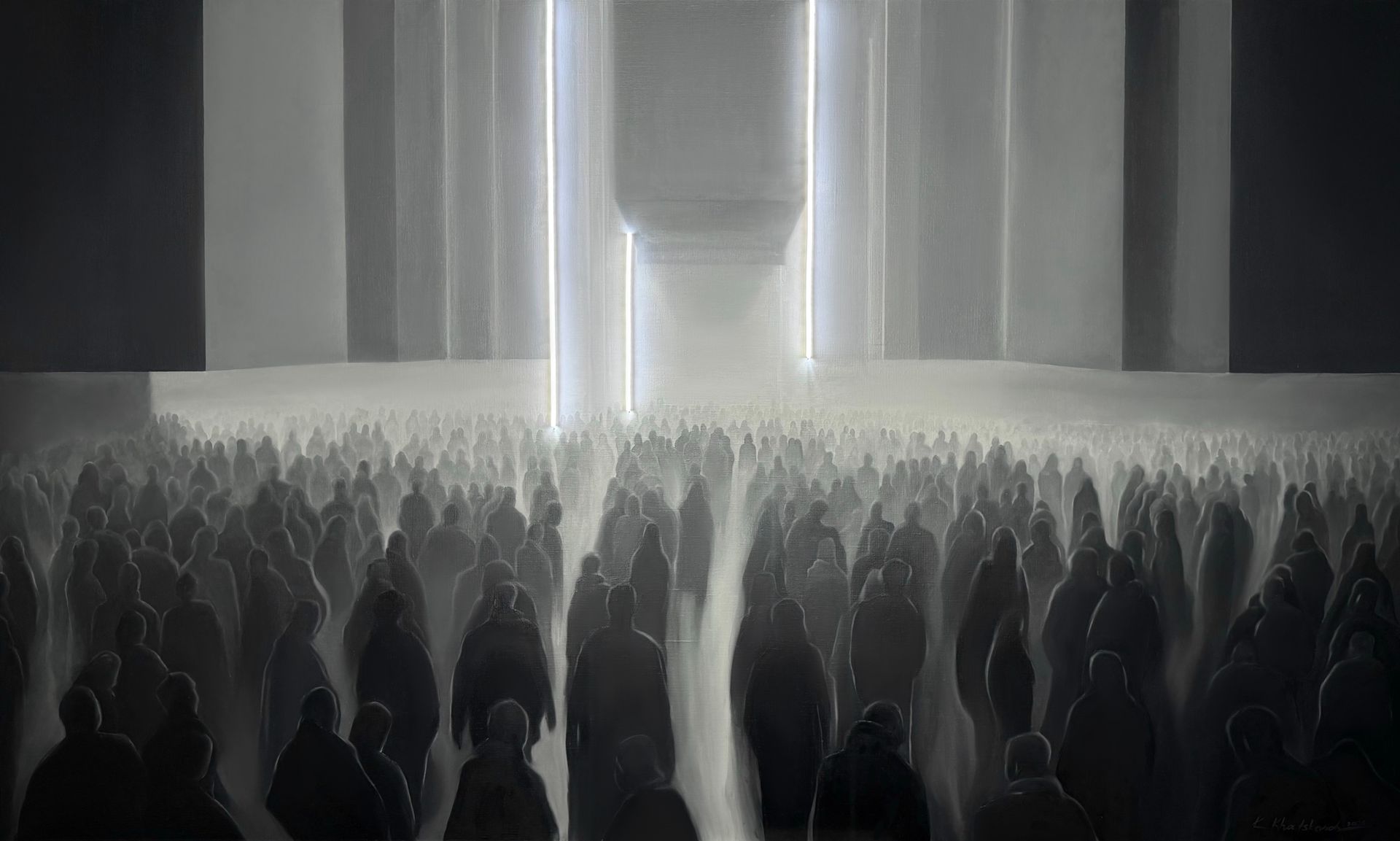 Кристина Хацкевич (Картина, живопись - 
                  200 x 120 см) Производство движения