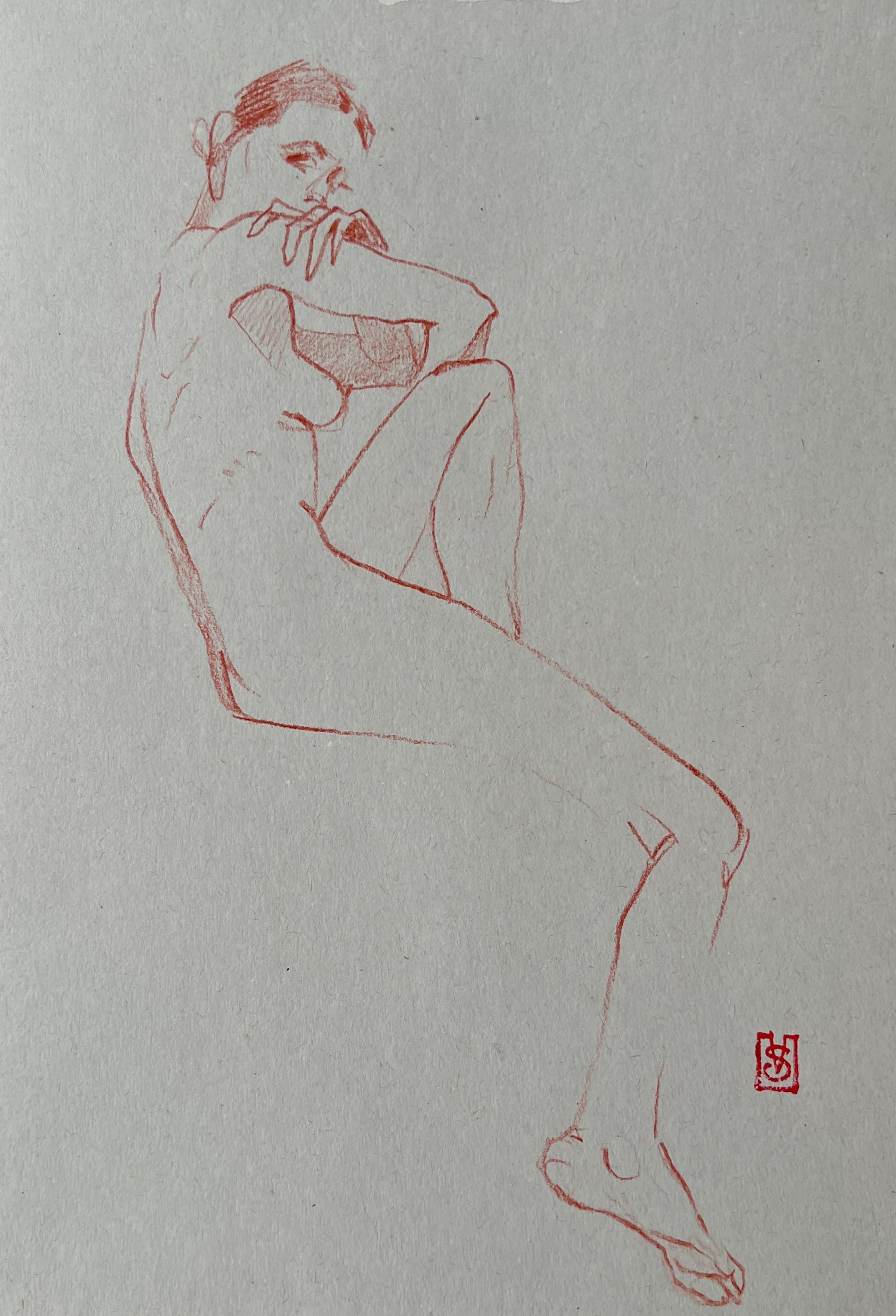 Виктория Севастьянова (Авторская графика - 
                  21 x 30 см) Nu sketch