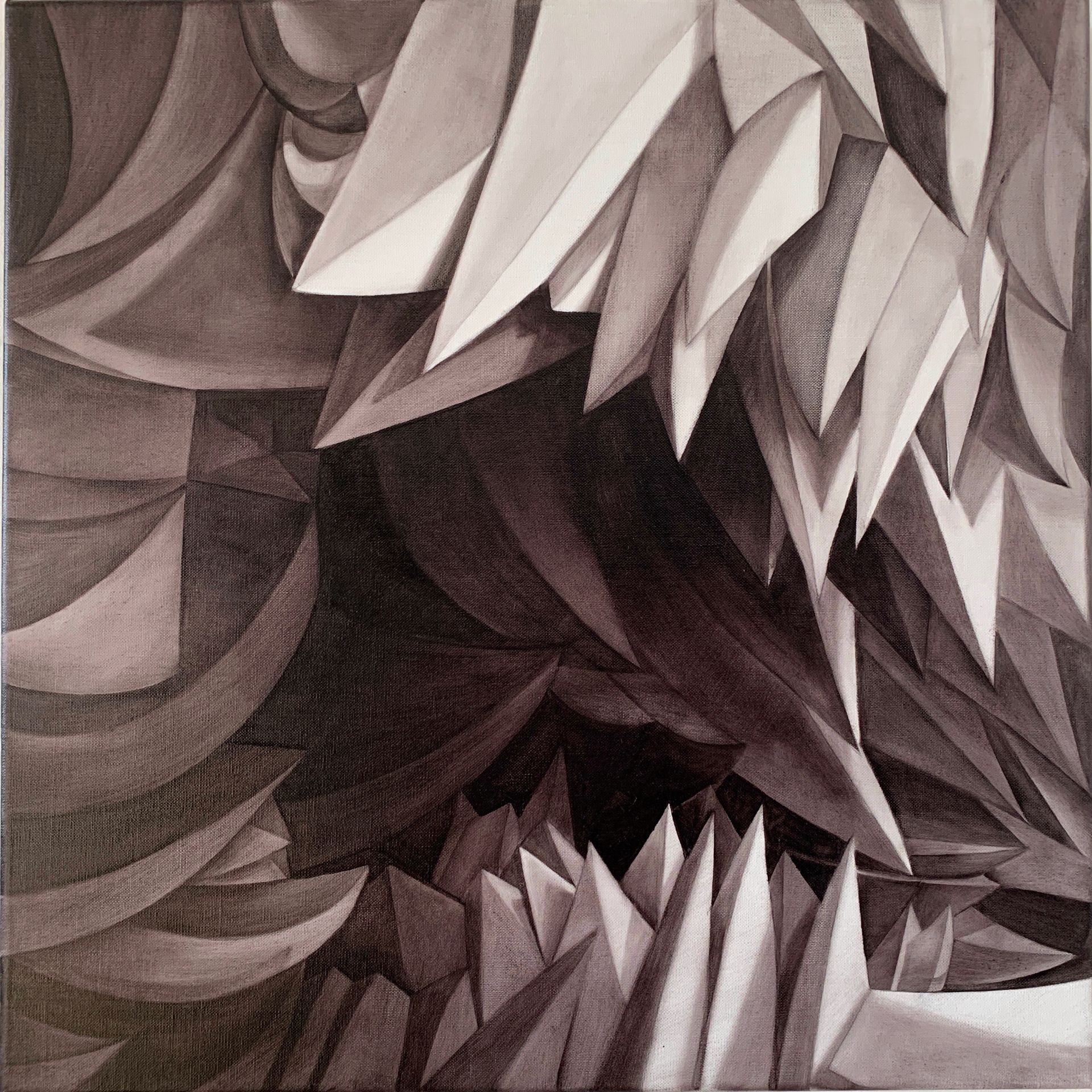 Ольга Тобрелутс (Картина, живопись - 
                  60 x 60 см) Транскодер Армагеддон. IV