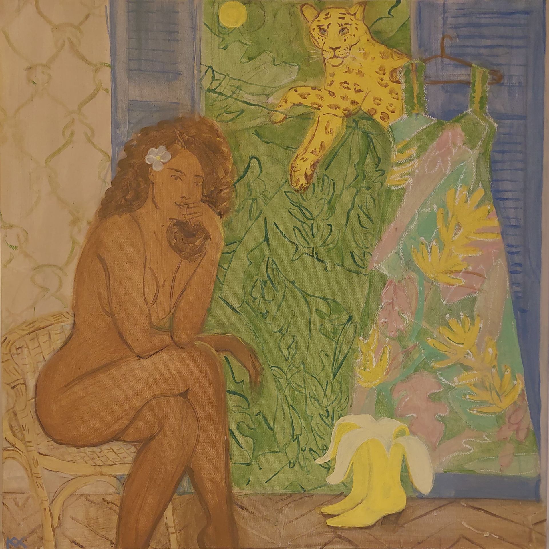 Ксения Хилько (Картина, живопись - 
                  60 x 60 см) Фазенда стиль