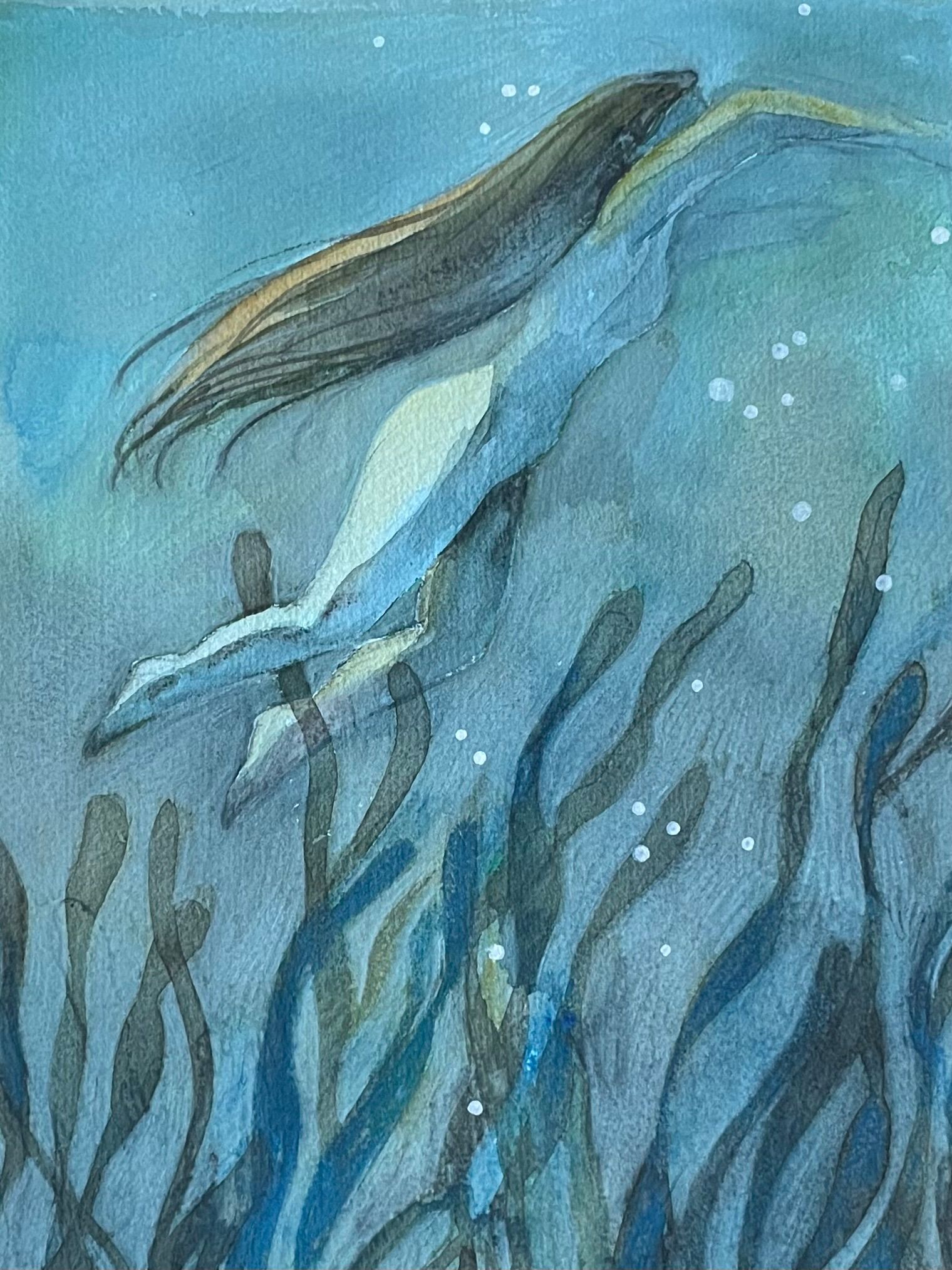 Полина Ратуш (Авторская графика - 
                  30 x 40 см) Русалочка