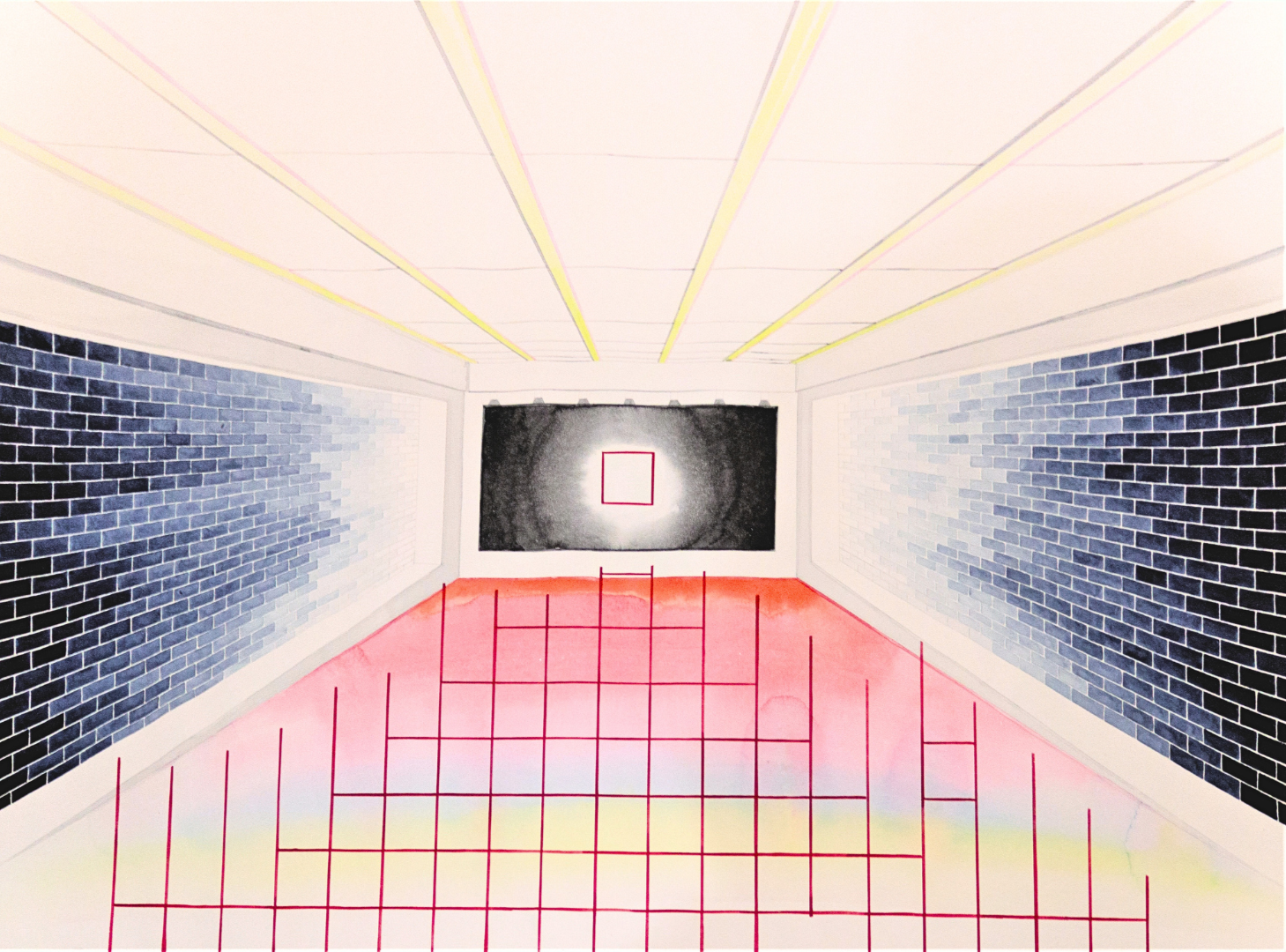 Сергей Лоцманов (Авторская графика - 
                  90 x 70 см) Без названия