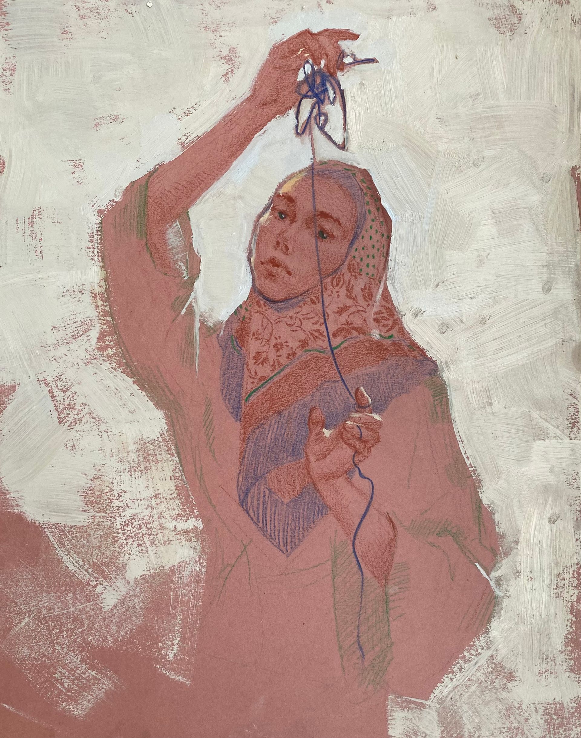 Алина Буглеева (Авторская графика - 
                  20 x 25 см) Weaving dreams