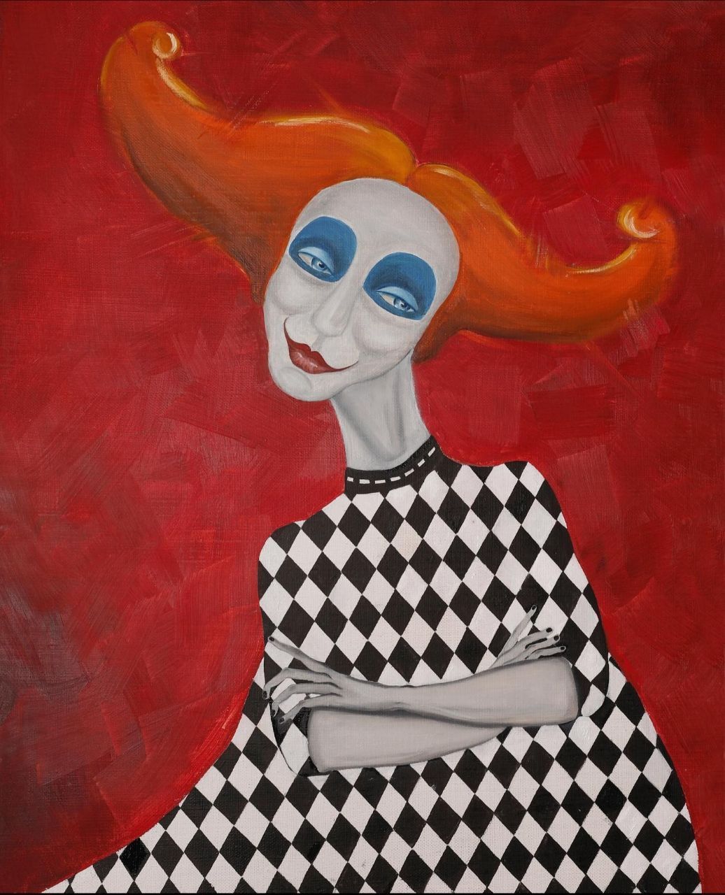 Нина Григель (Картина, живопись - 
                  40 x 50 см) Клоунесса