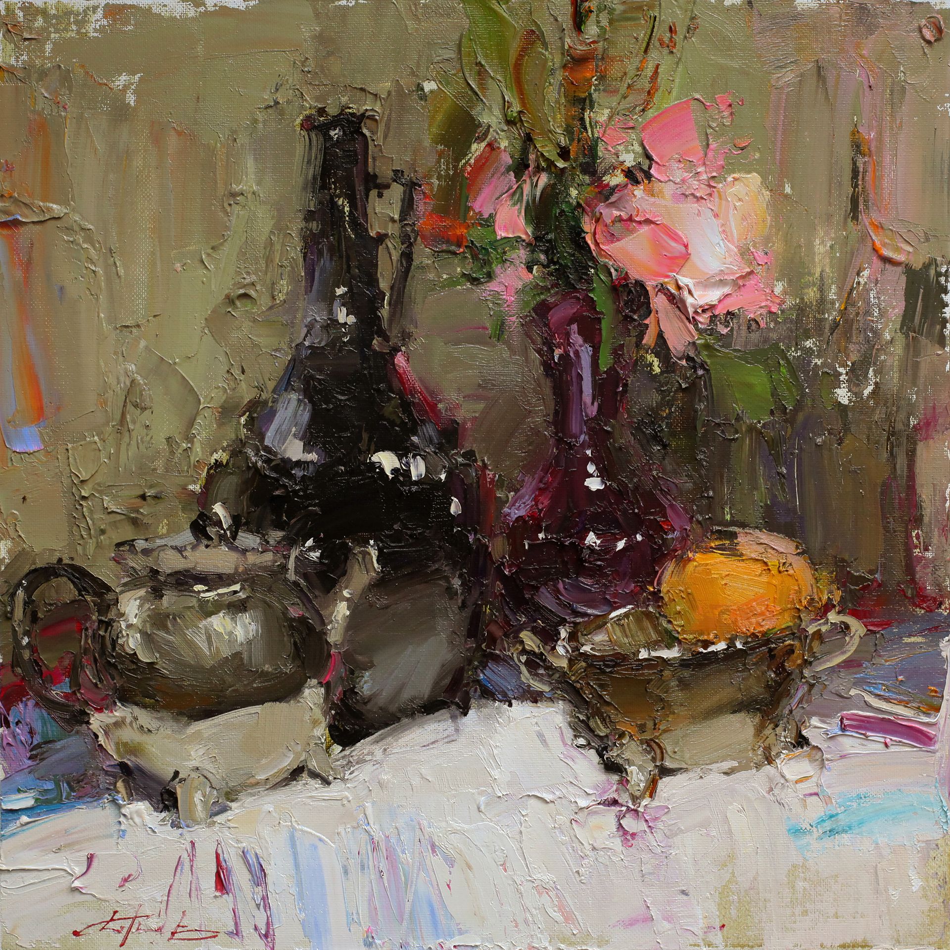 Евгений Бурцев (Картина, живопись - 
                  40 x 40 см) Блестяшки