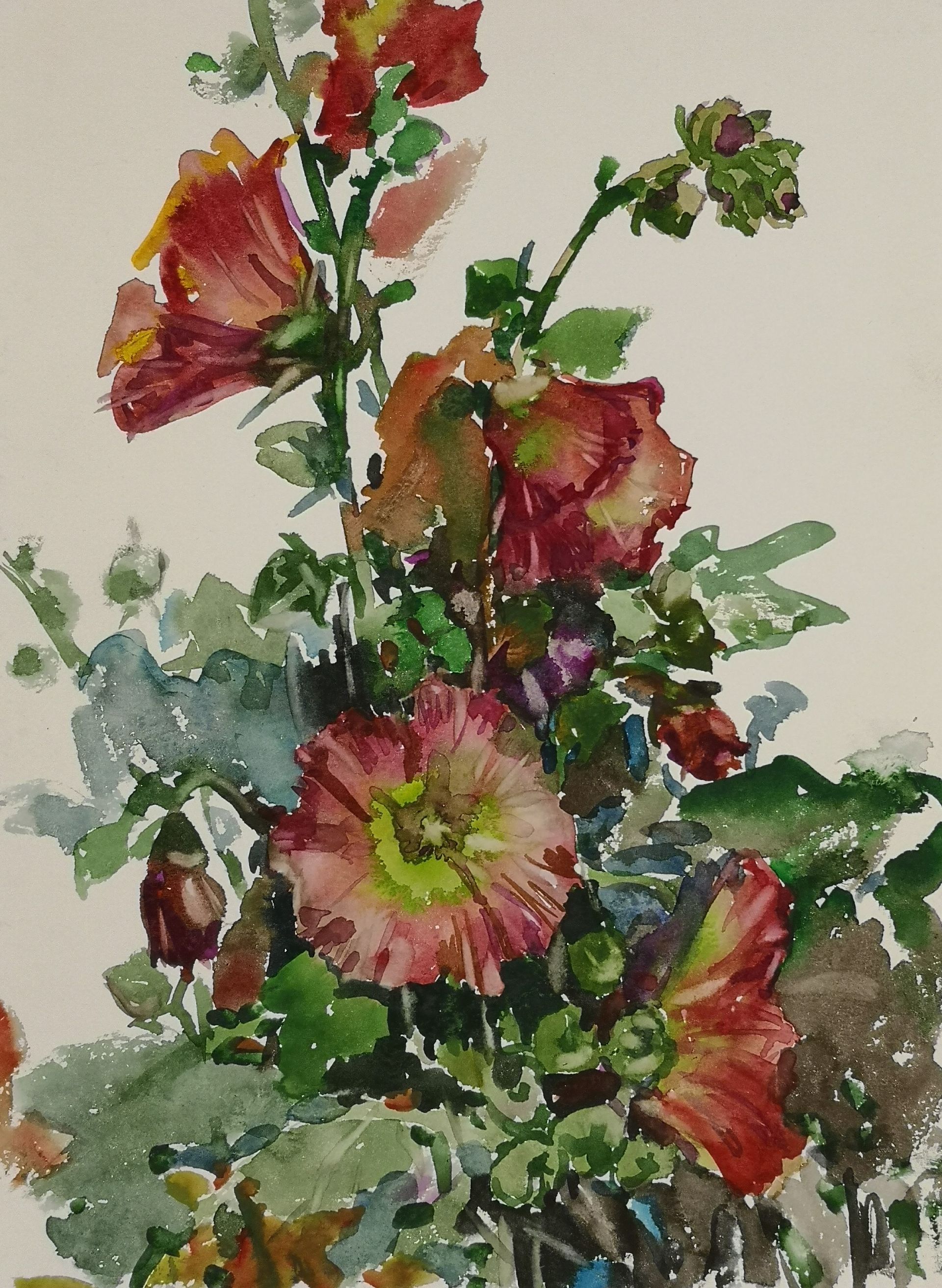Елена Санина (Авторская графика - 
                  23 x 32 см) Крымское лето