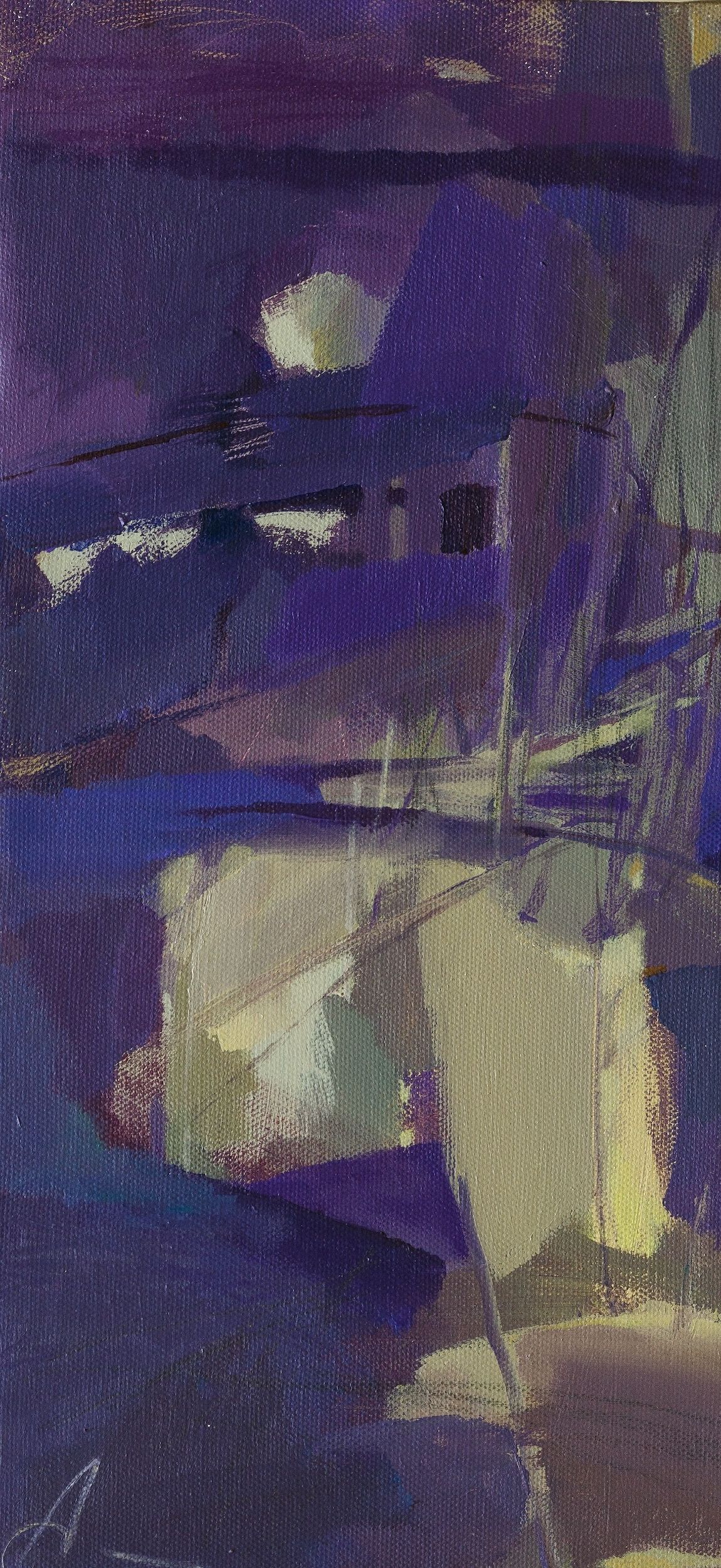 Анастасия Георгиевская (Картина, живопись - 
                  19 x 39 см) Violet 1