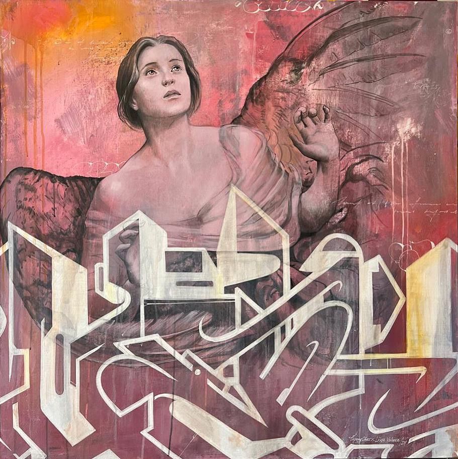 Лилия Валеева (Картина, живопись - 
                  100 x 100 см) Angel