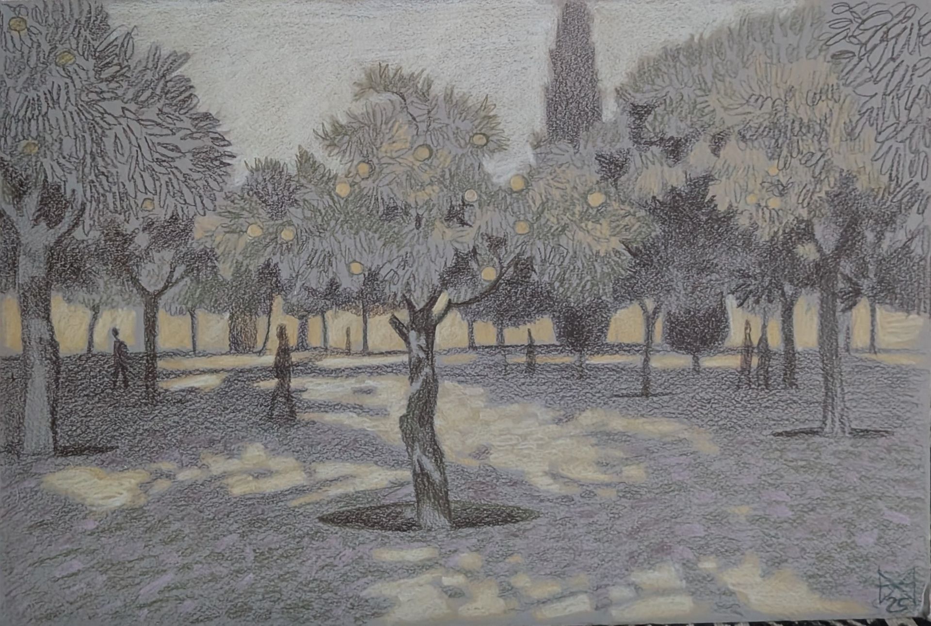 Анастасия Мотина (Авторская графика - 
                  33 x 22 см) Кордова