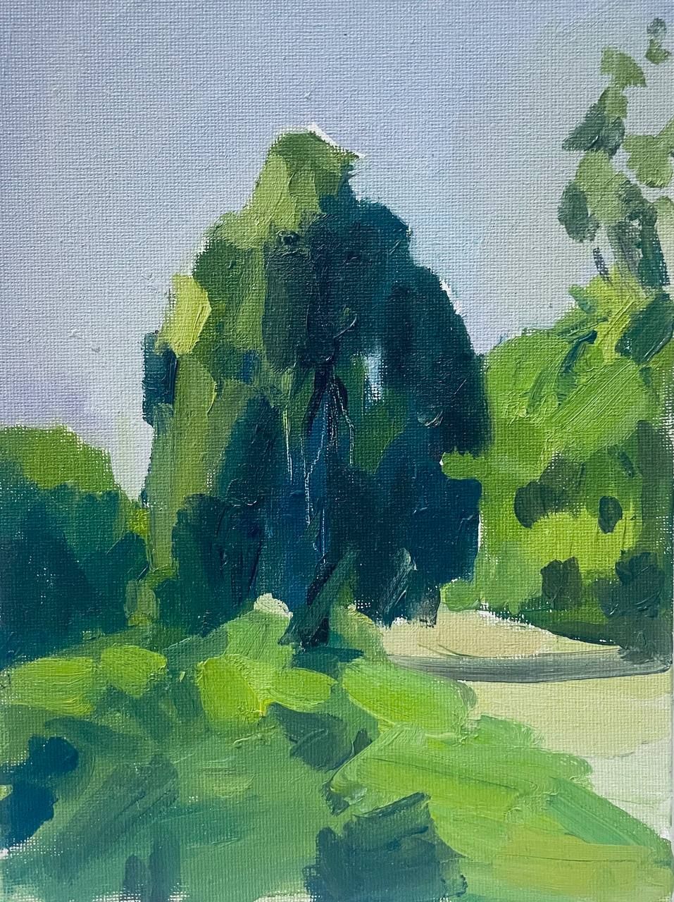 Юля Степанова (Картина, живопись - 
                  18 x 24 см) Зеленый день