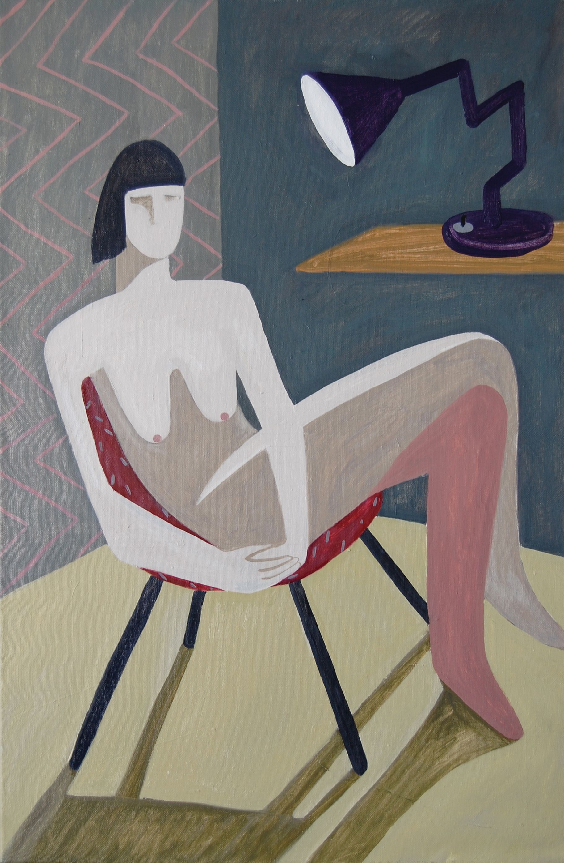 Анна Мельниченко (Картина, живопись - 
                  65 x 100 см) Женский портрет