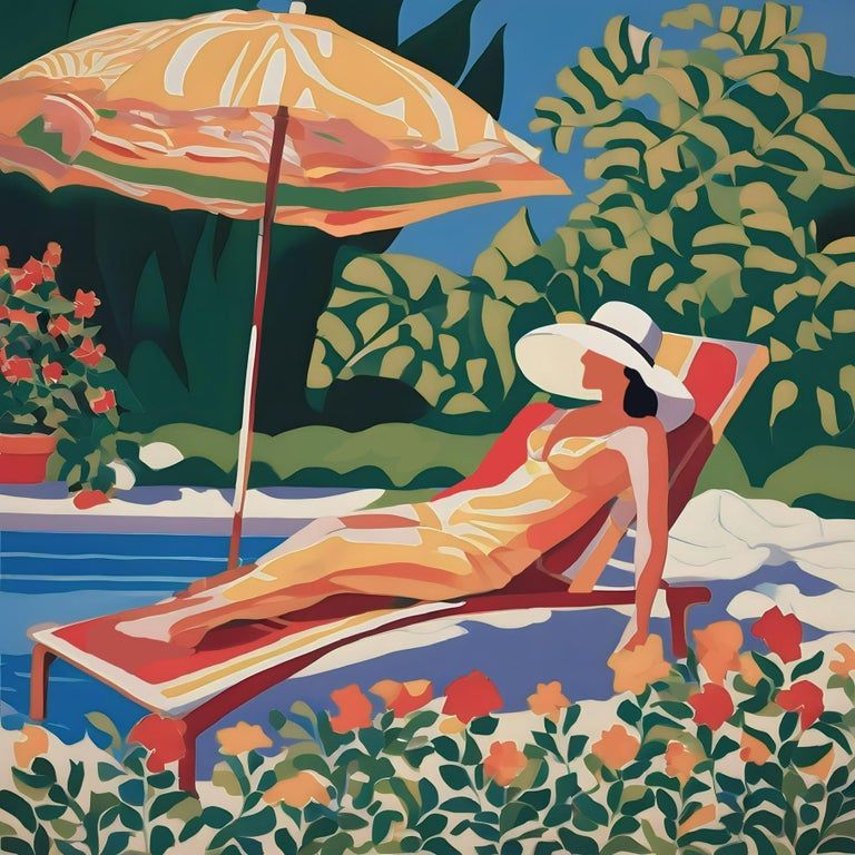 Нина Цориева (Картина, живопись - 
                  70 x 70 см) Летнее время