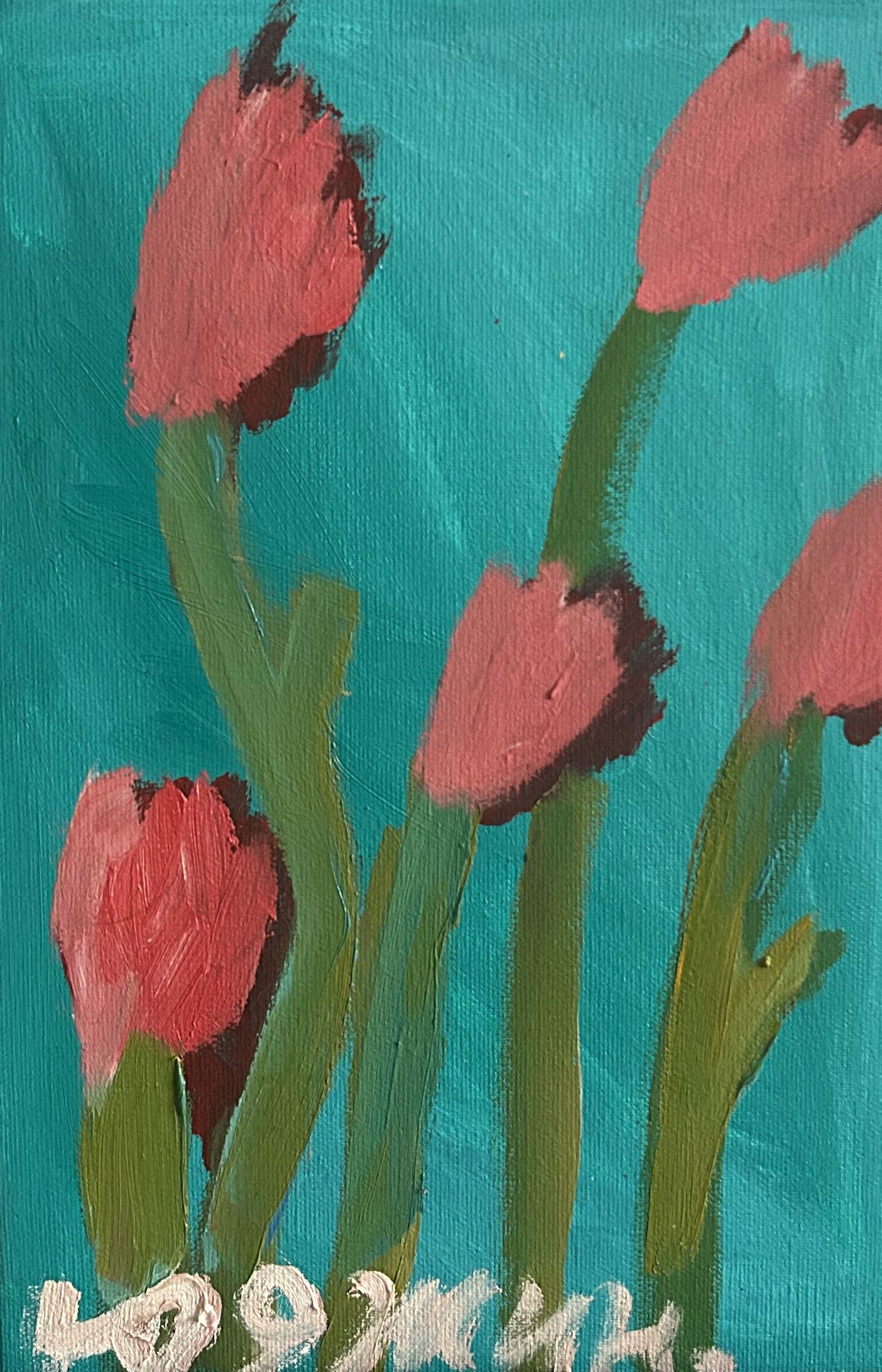 Юджин (Картина, живопись - 
                  20 x 30 см) Весенние цветы