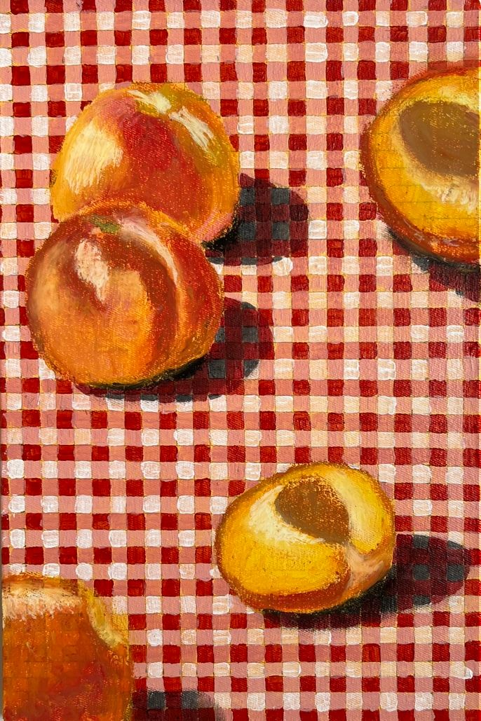 Юлия Шабанова (Картина, живопись - 
                  20 x 30 см) Персики