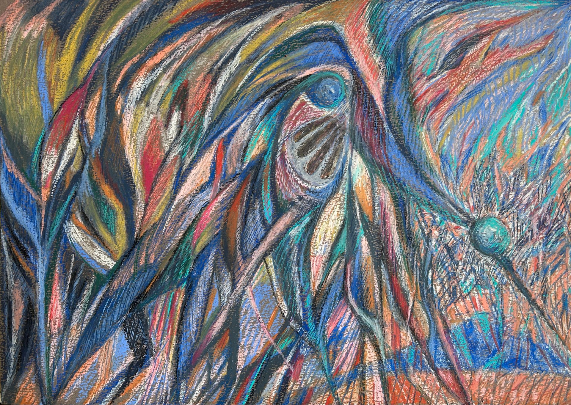 Юнна Никитина (Авторская графика - 
                  60 x 42 см) Укол цапли