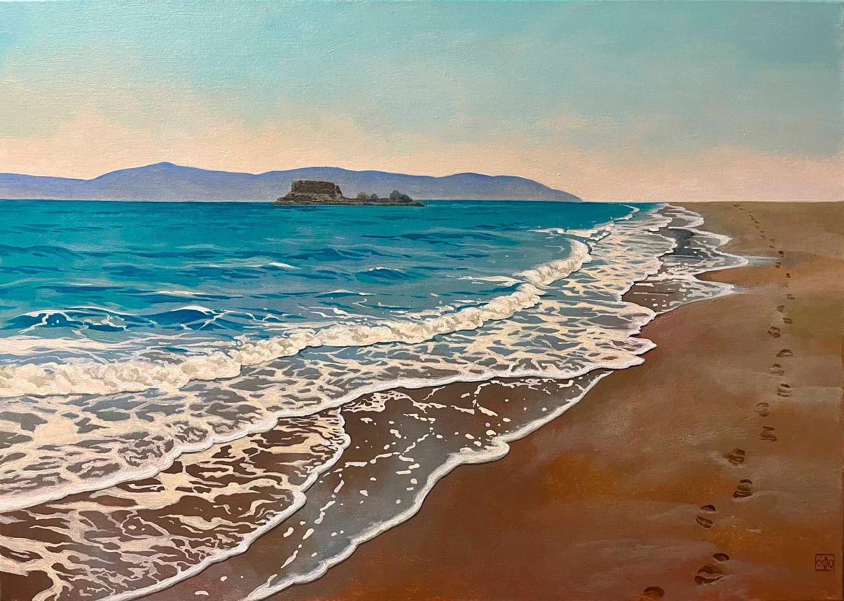 Александра Курьянова (Картина, живопись - 
                  70 x 50 см) Море
