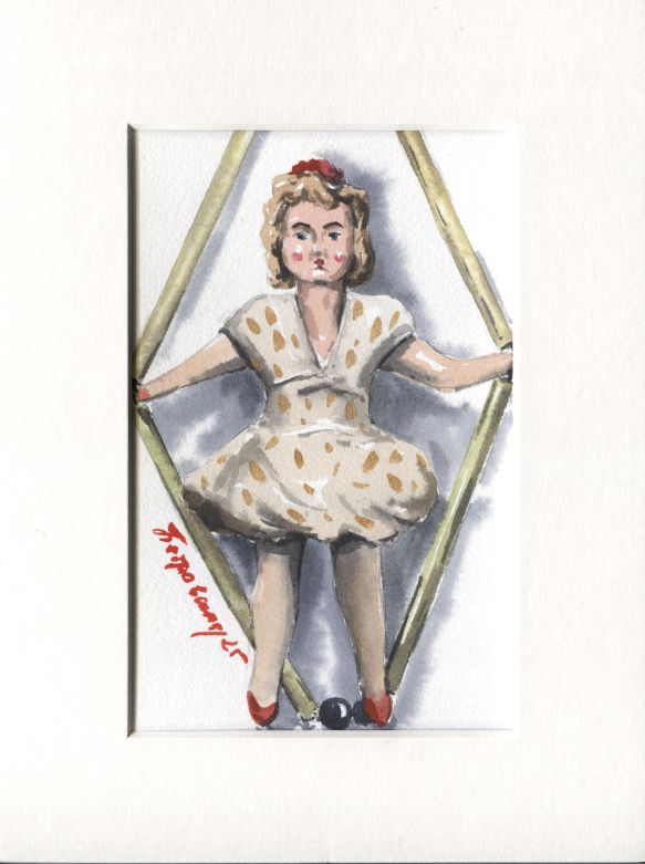 Ирина Петровская (Авторская графика - 
                  15 x 20 см) Мальвина