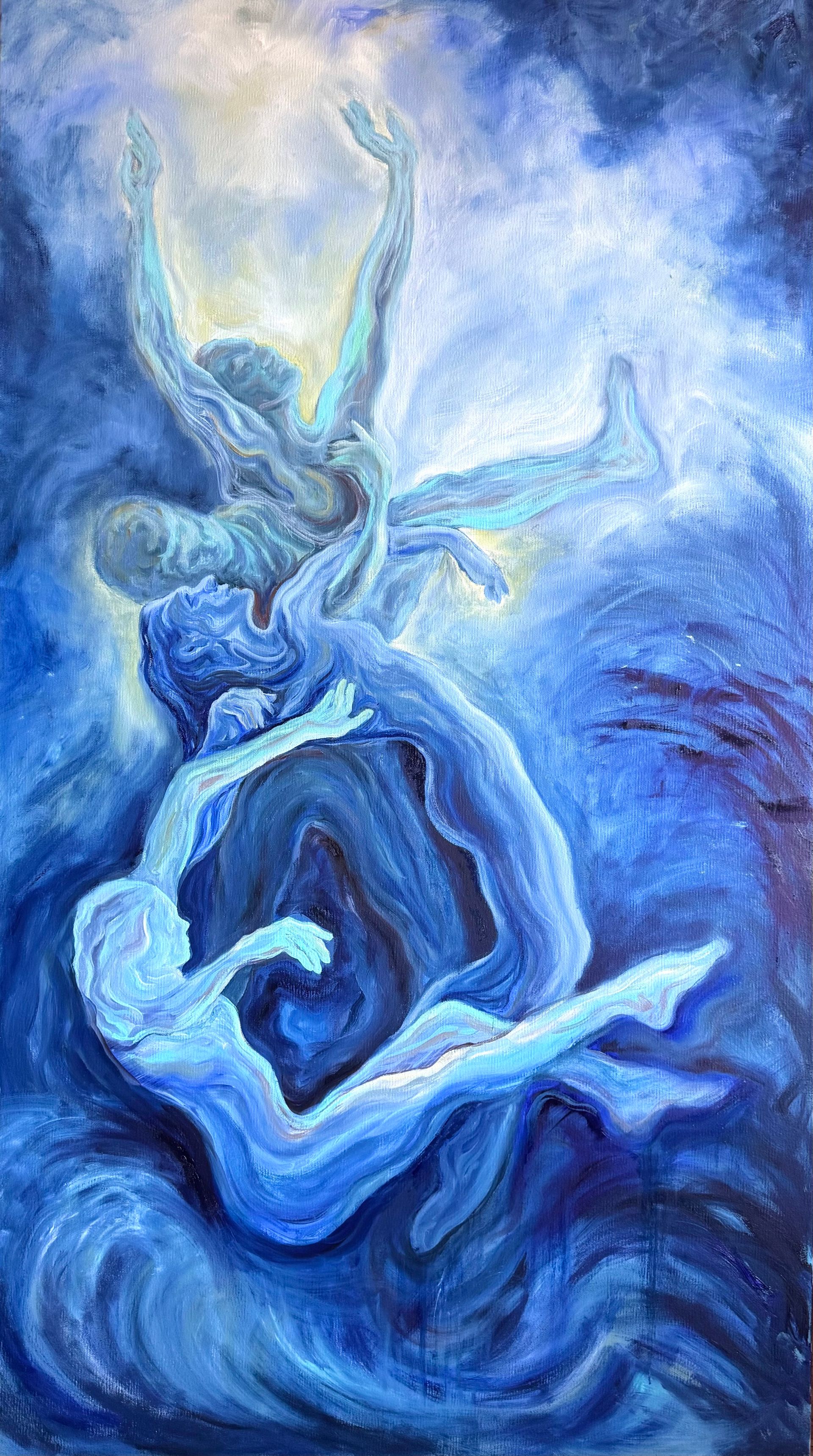 Серафима Беневольская (Картина, живопись - 
                  100 x 180 см) Шторм