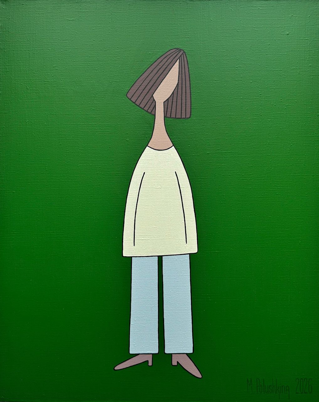 Мария Полушкина (Картина, живопись - 
                  40 x 50 см) Девушка