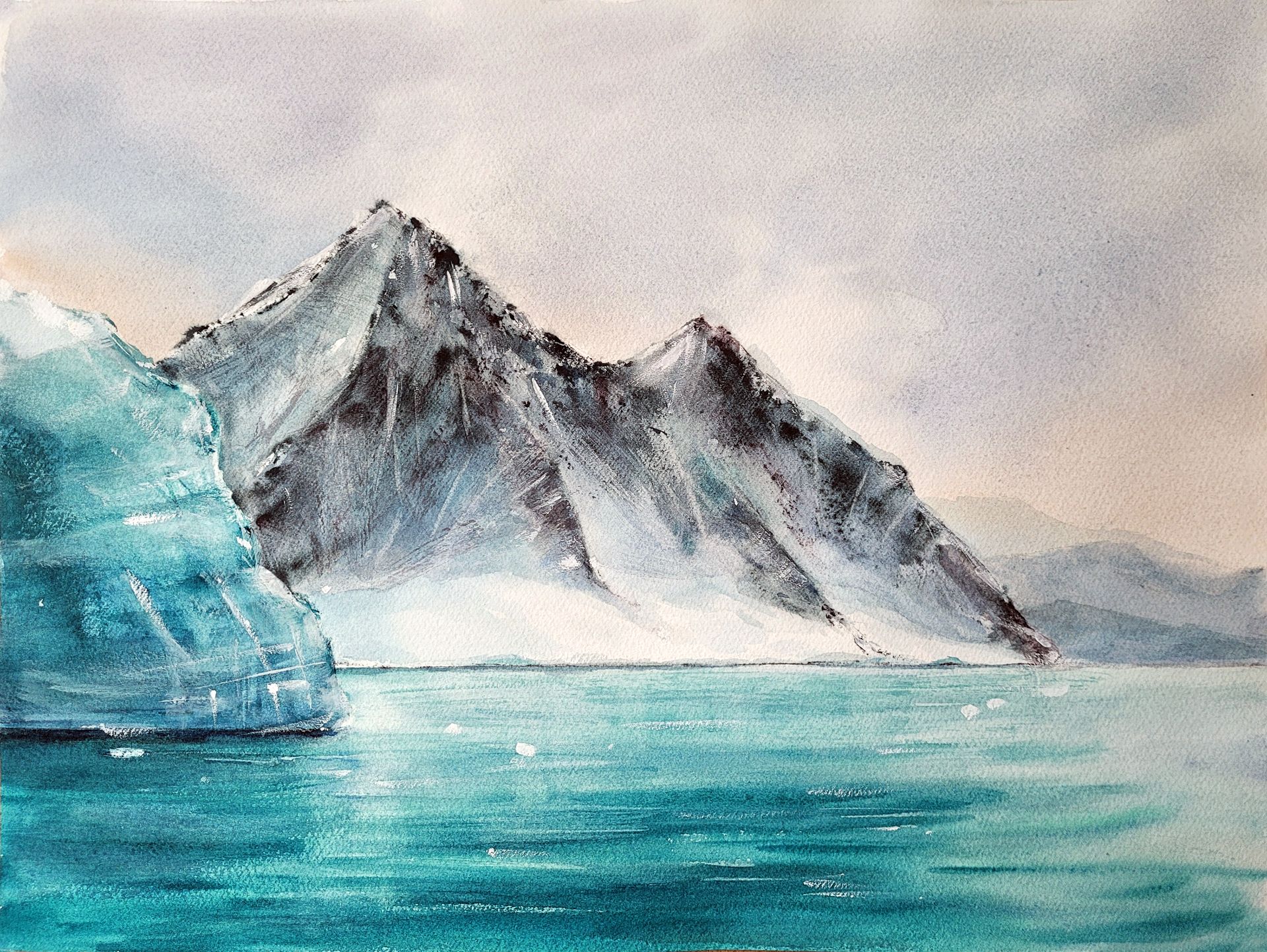 Светлана Юматова (Авторская графика - 
                  41 x 30 см) Арктика