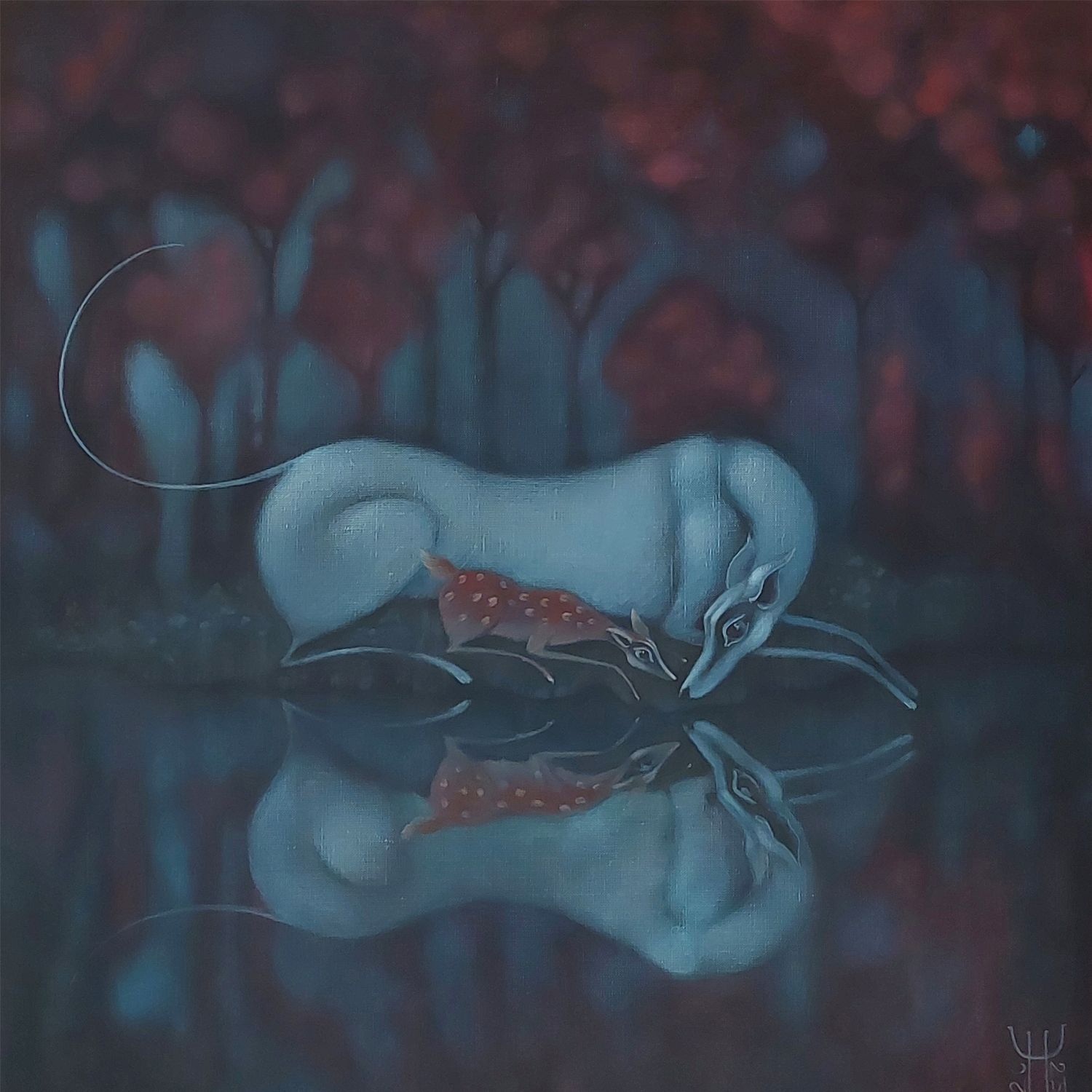 Наталья Чайковская (Картина, живопись - 
                  70 x 70 см) Тихий берег