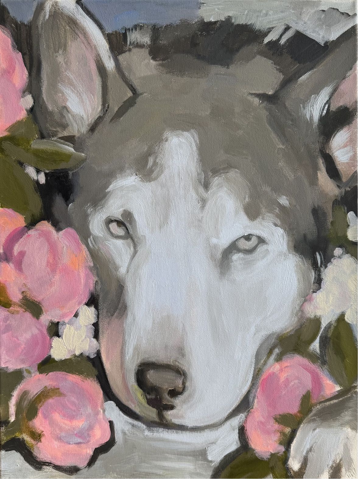 Лилия Шапран (Картина, живопись - 
                  45 x 60 см) Пока цветут цветы