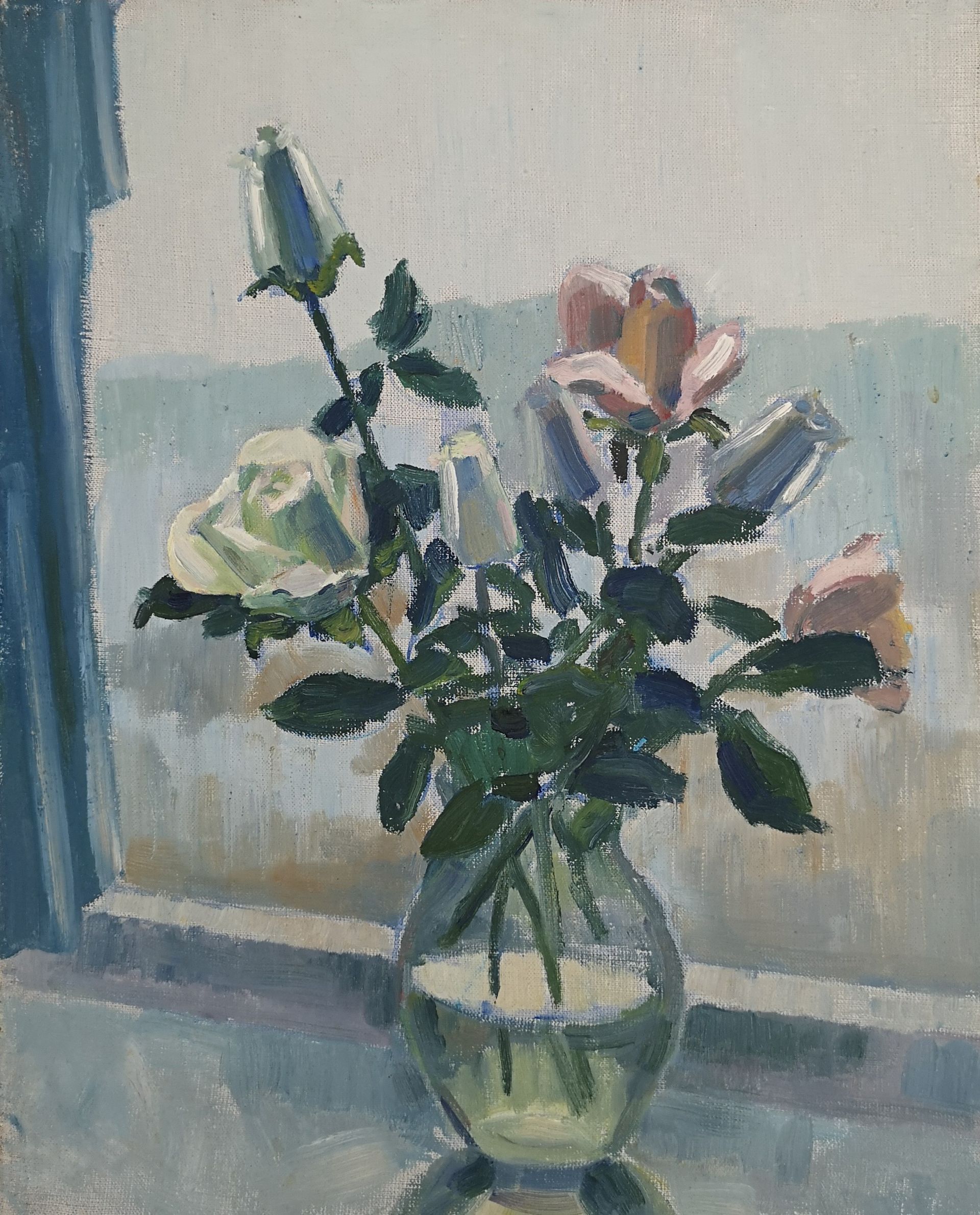 Елена Санина (Картина, живопись - 
                  40 x 50 см) Зимние розы