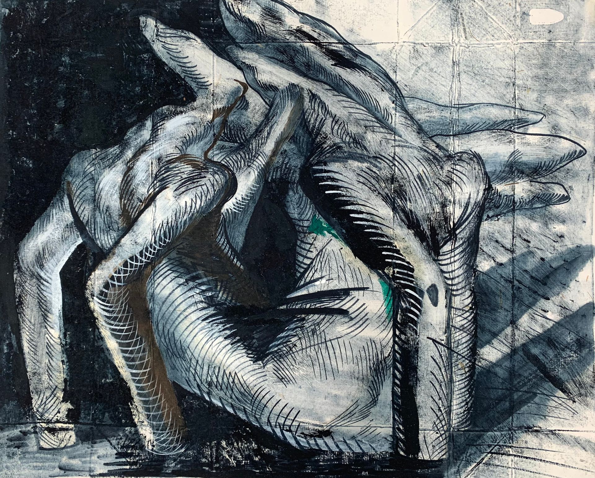 Елизавета Тульчинская (Авторская графика - 
                  51 x 41.5 см) Тела