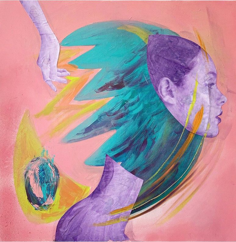 Кира Мрик (Картина, живопись - 
                  80 x 80 см) Интуиция