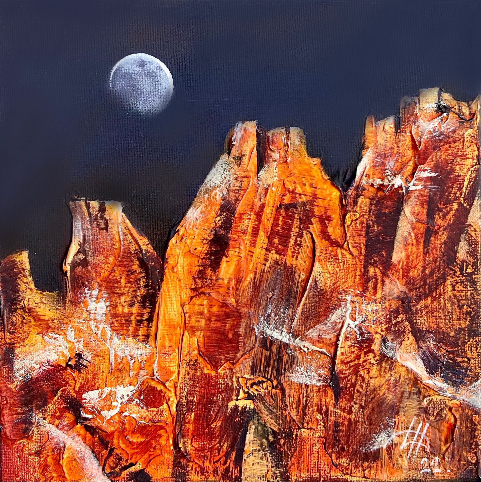 Динара Хёртнагль (Картина, живопись - 
                  20 x 20 см) Equilibrium
