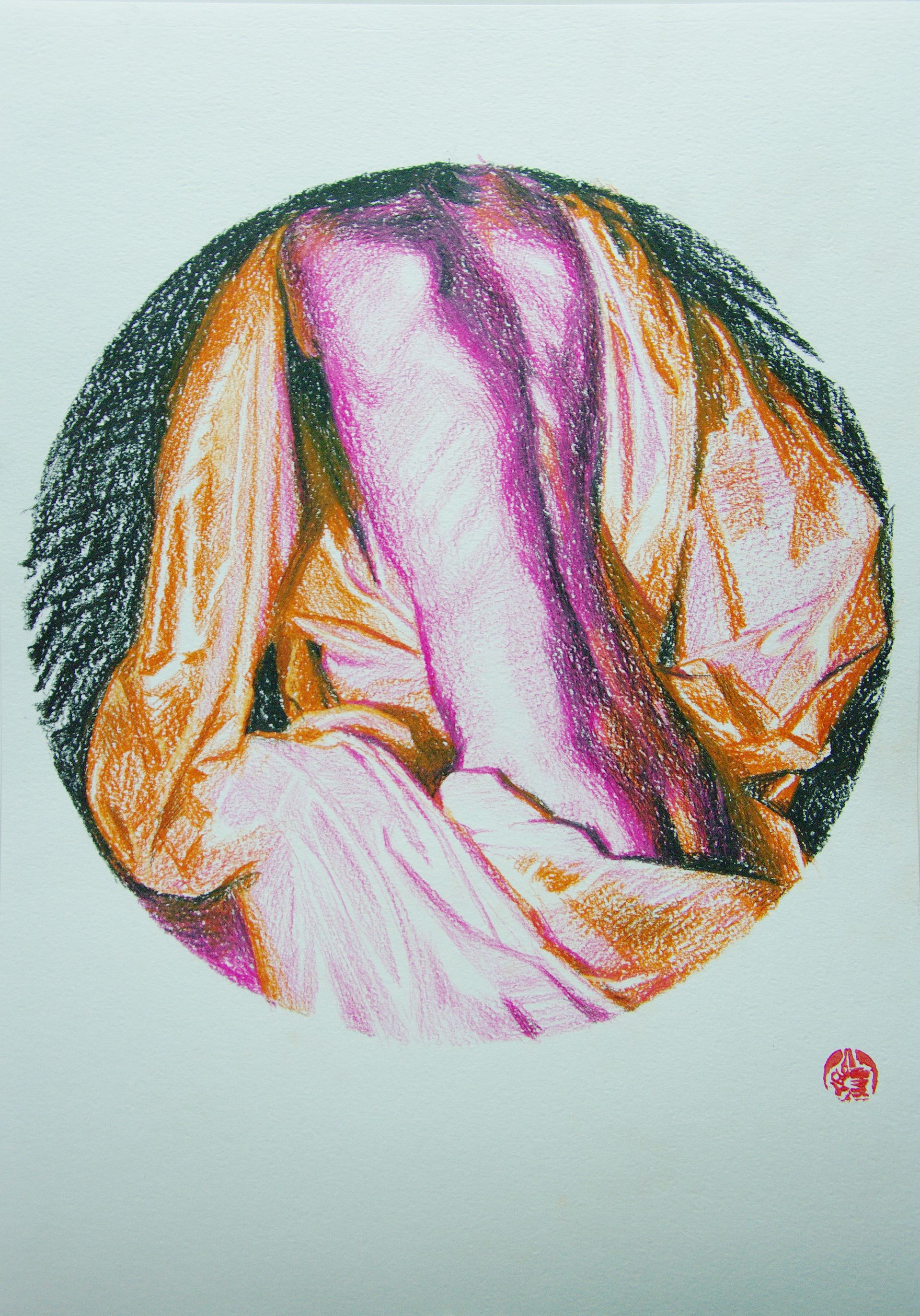 Алан Хатагты (Авторская графика - 
                  29 x 42 см) Аллегорическое тондо