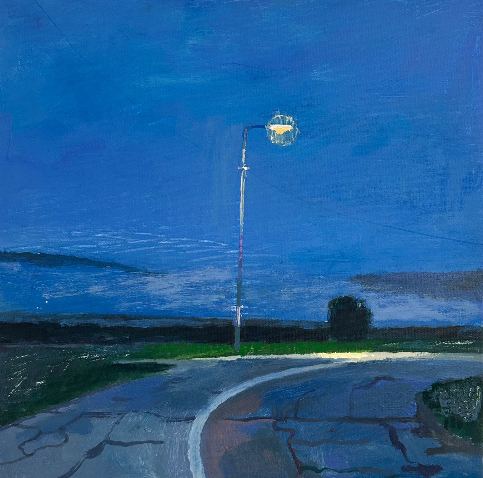 Анна Власова (Картина, живопись - 
                  40 x 40 см) Перекресток
