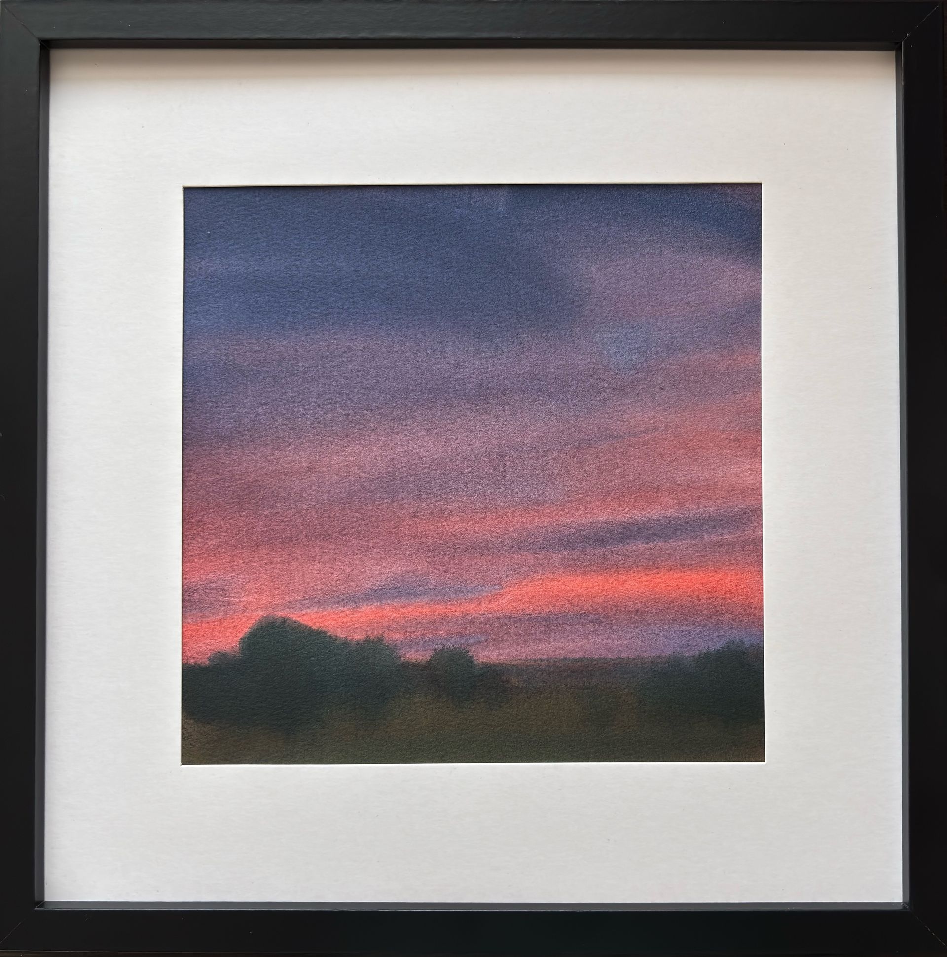 Александра Савина (Авторская графика - 
                  30 x 30 см) Вечерний этюд акварелью