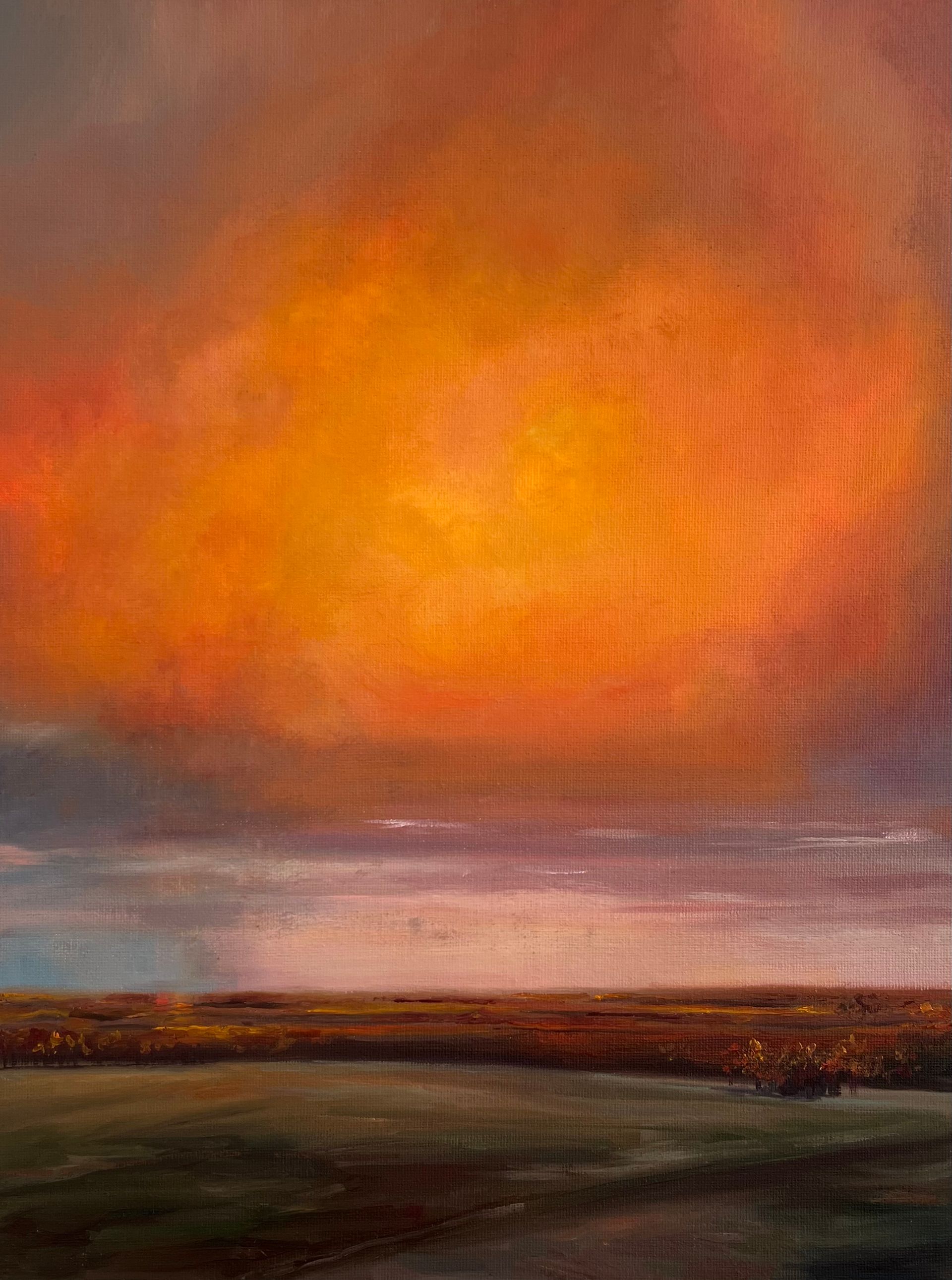 Маргарита Басалей (Картина, живопись - 
                  30 x 40 см) Где-то дождь