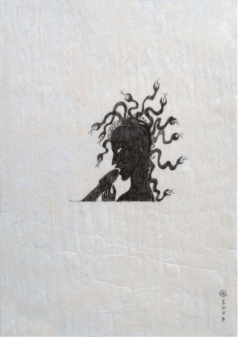 Сергей Ануфриев (Авторская графика - 
                  21 x 30 см) Из серии Silhouettes