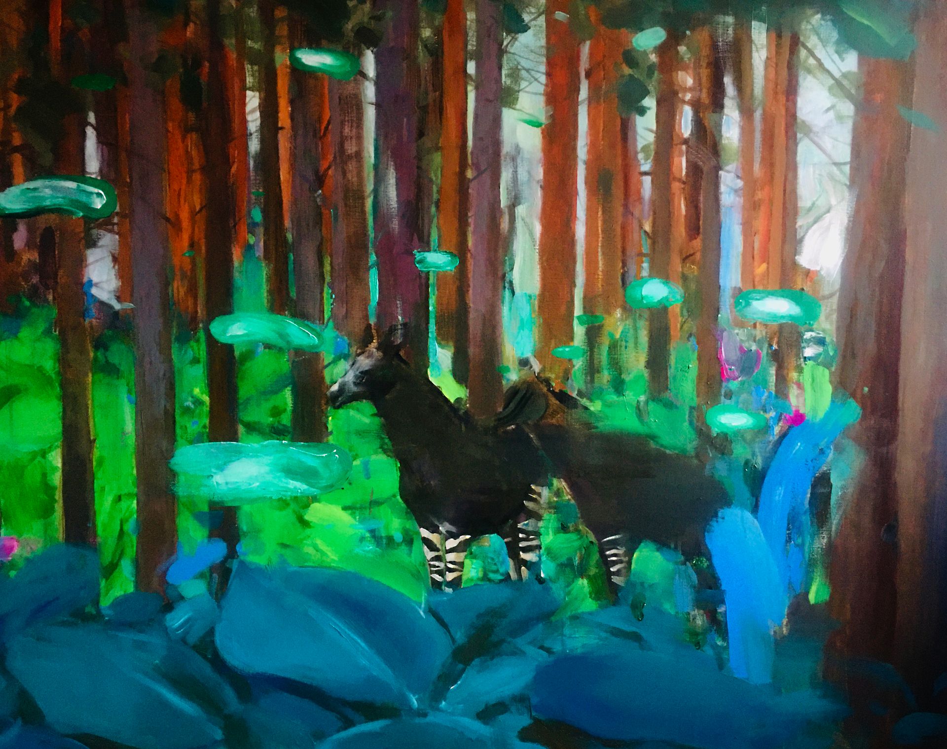 Вадим Леухин (Картина, живопись - 
                  140 x 110 см) Хангай