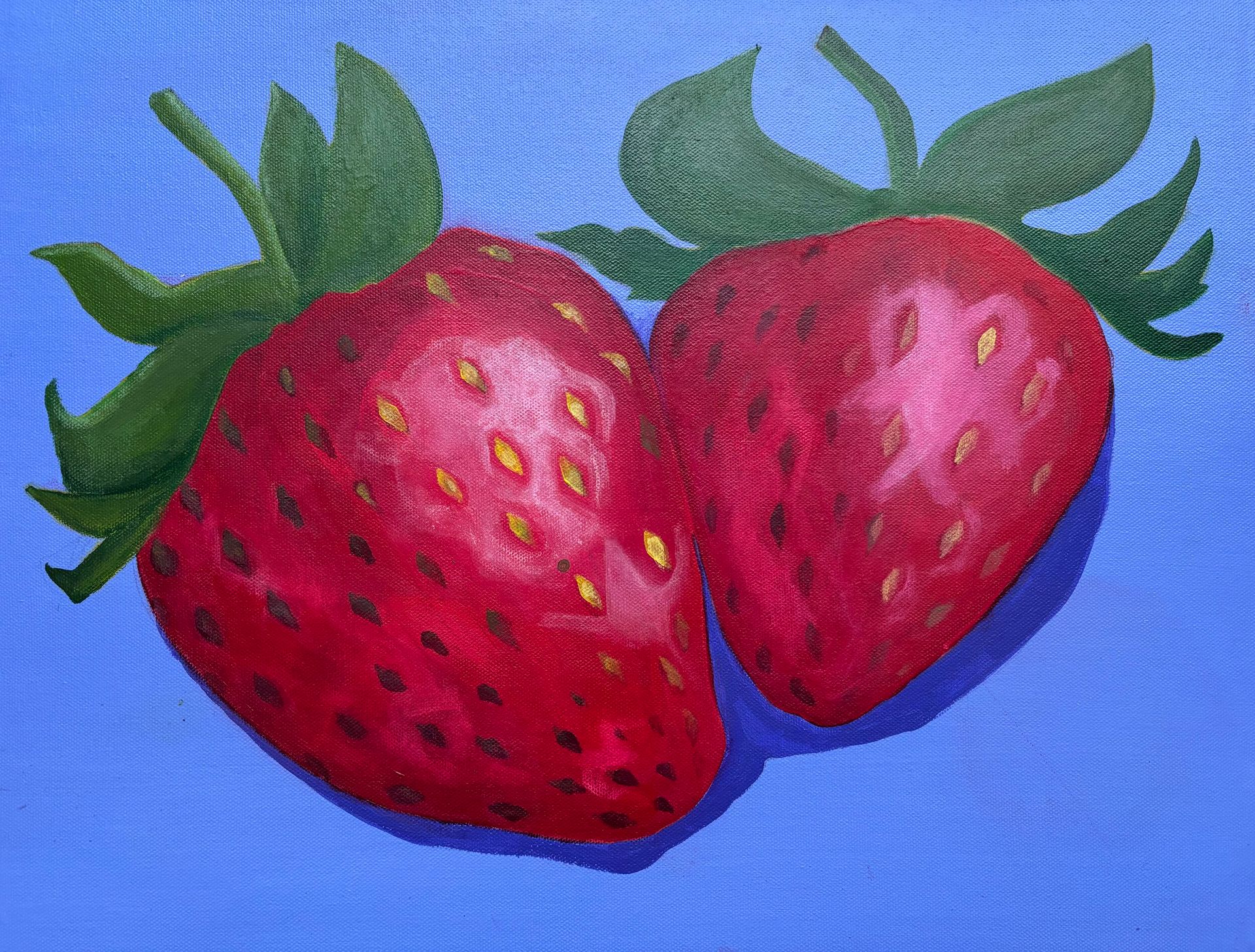 Елена Королева (Картина, живопись - 
                  50 x 40 см) Клубника