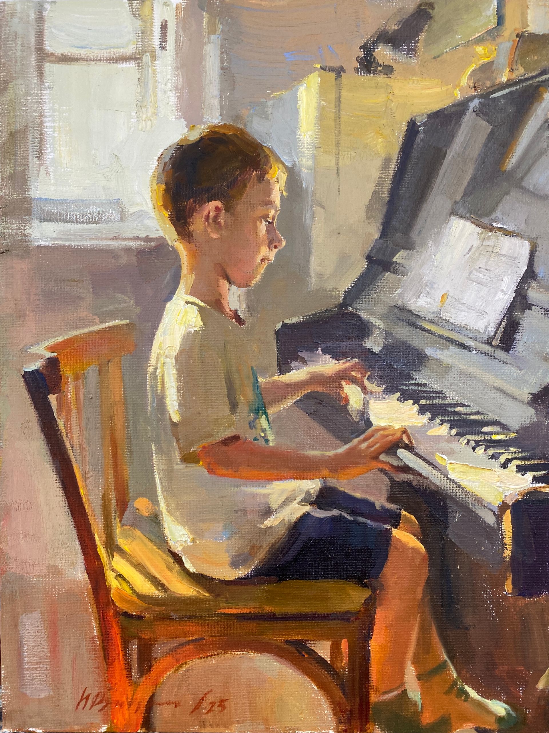 Надежда Воронцова (Картина, живопись - 
                  30 x 40 см) Мелодия