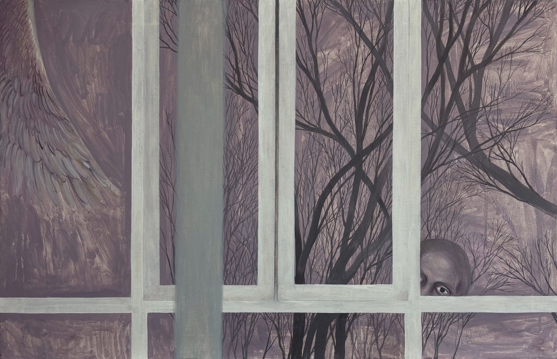 Оля Душкина (Картина, живопись - 
                  100 x 65 см) Заглянул