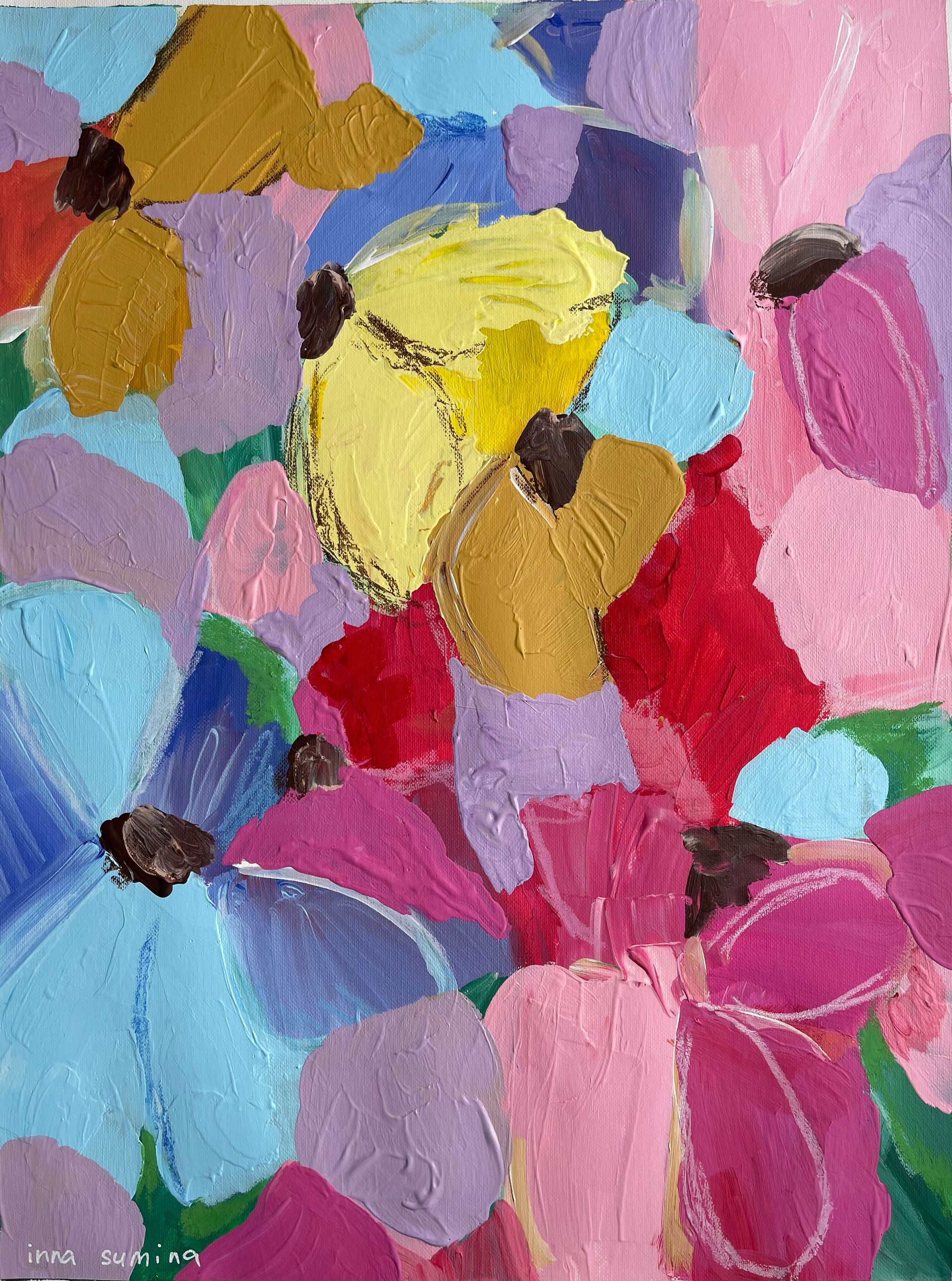 Инна Сумина (Авторская графика - 
                  28.5 x 38 см) Полевые цветы