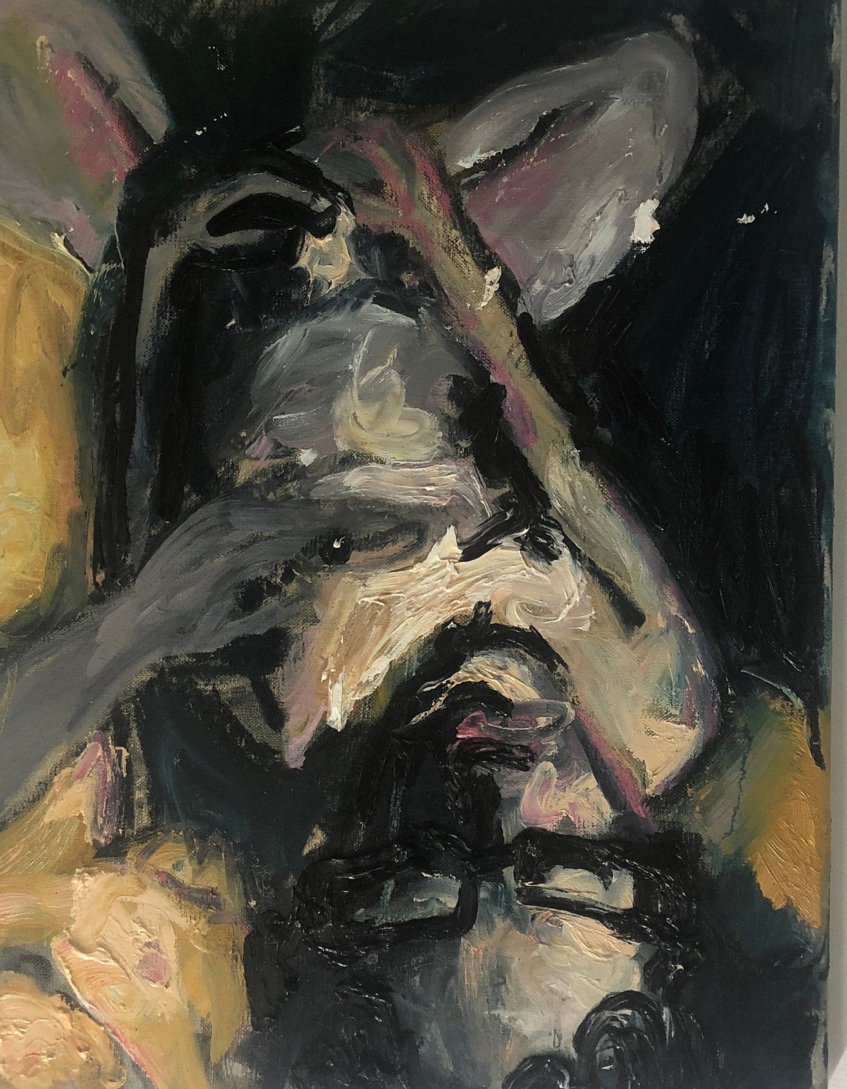 Катя Гранова (Картина, живопись - 
                  35 x 45 см) Charlie sitting 1