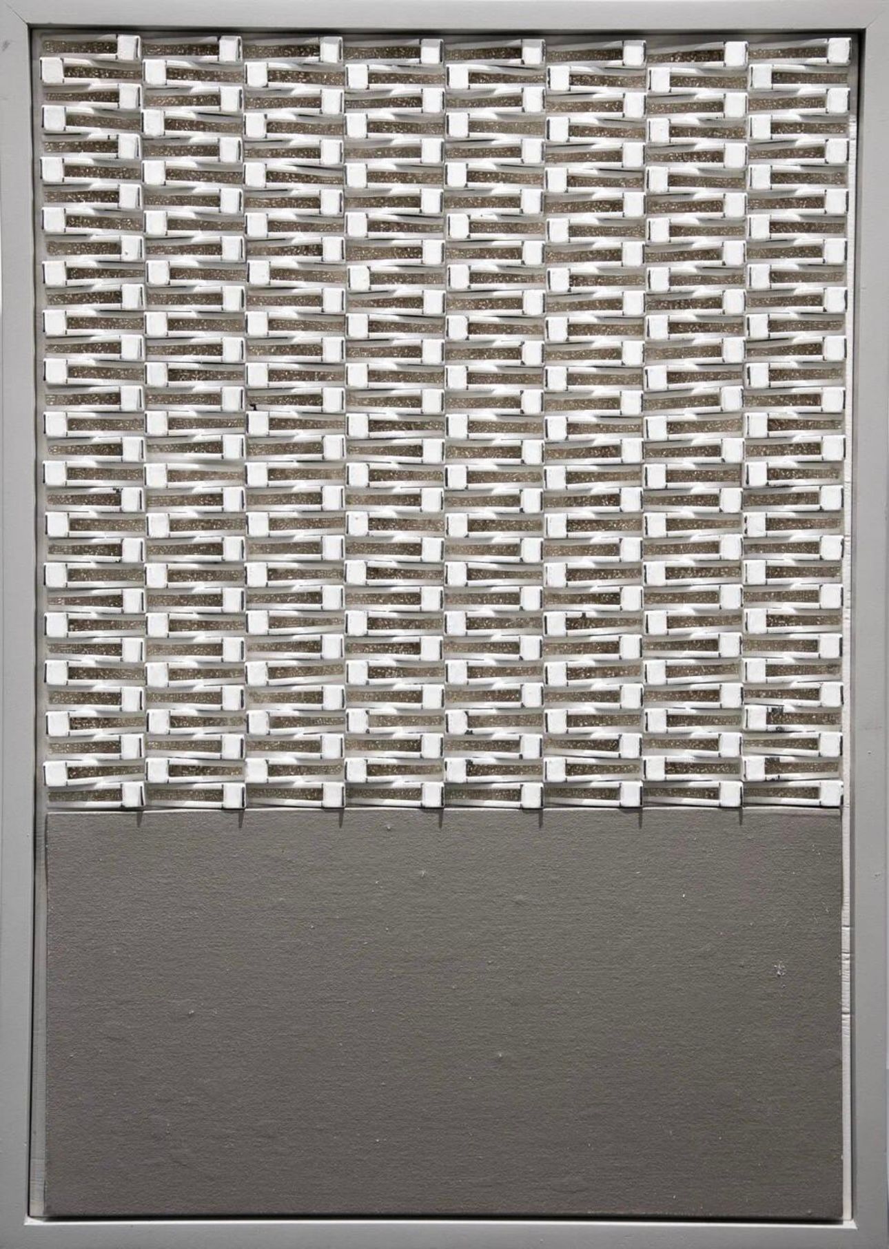 Станислав Наделяев (Коллаж / ассамбляж - 
                  56 x 80 см) Интерьерное панно "Конструктивизм"