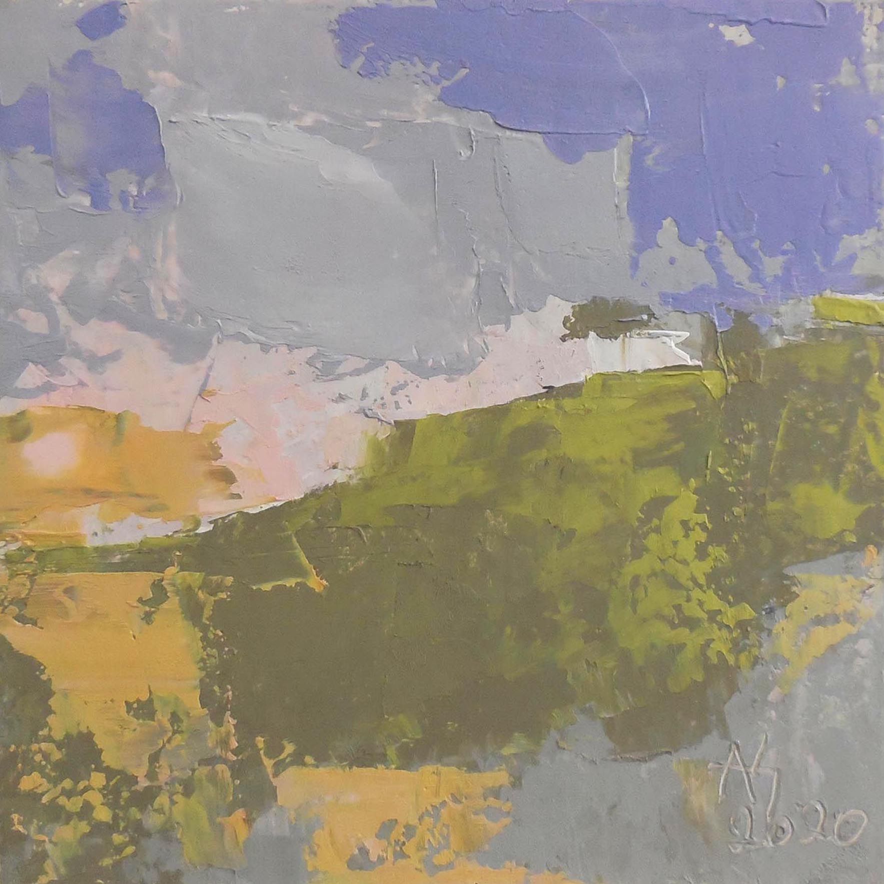 Андрей Шенгелия (Картина, живопись - 
                  12.5 x 12.5 см) После лета