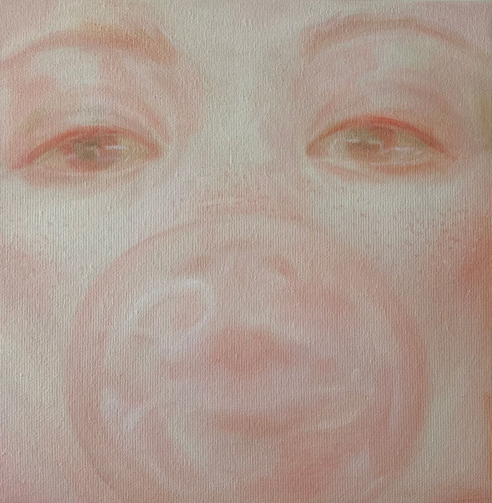 Ева Гец (Картина, живопись - 
                  30 x 30 см) Клубничный бабл-гам